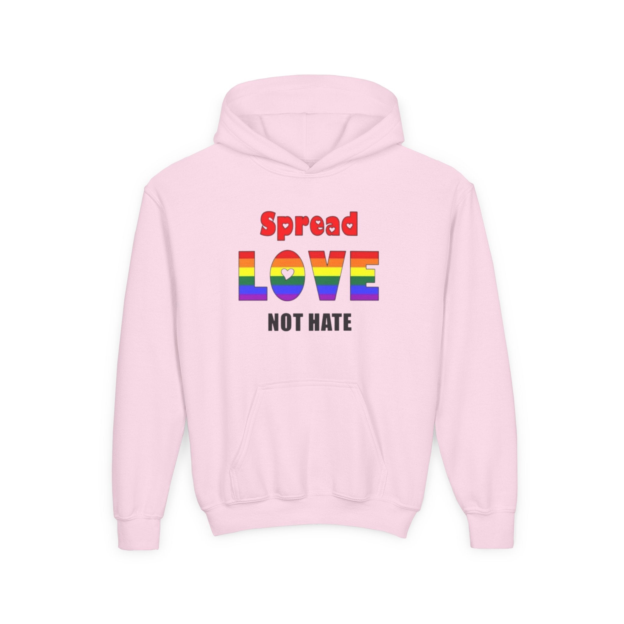 Spread Love Not Hate Youth Hooded Sweatshirt