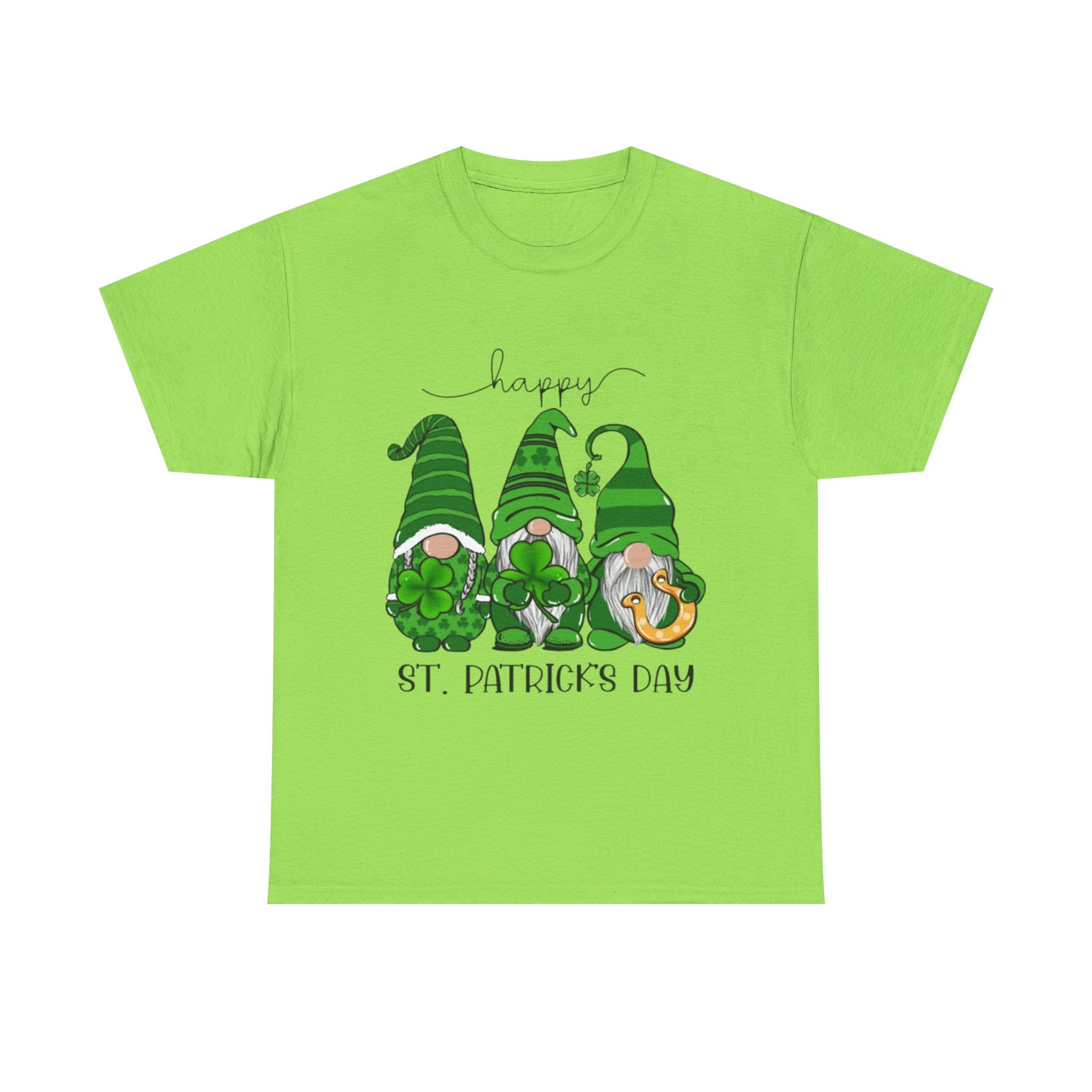 Happy St. Patrick’s Day Gnome Unisex Heavy Cotton T-Shirt