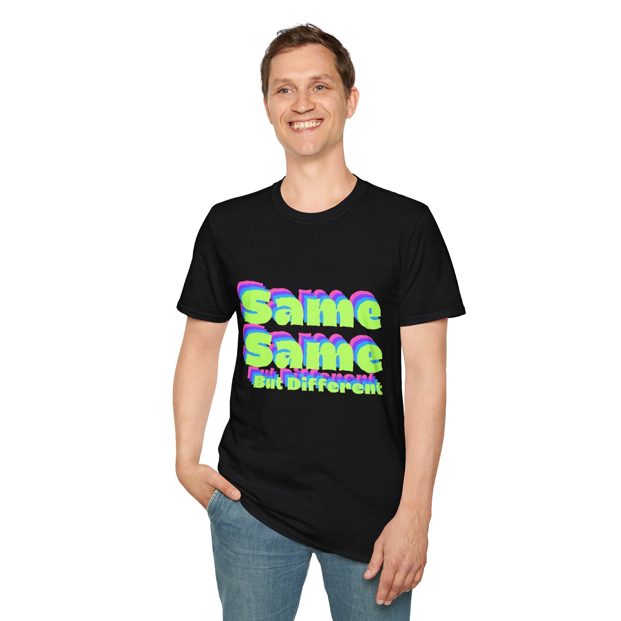 Same Same But Different, Unisex Softstyle T-Shirt