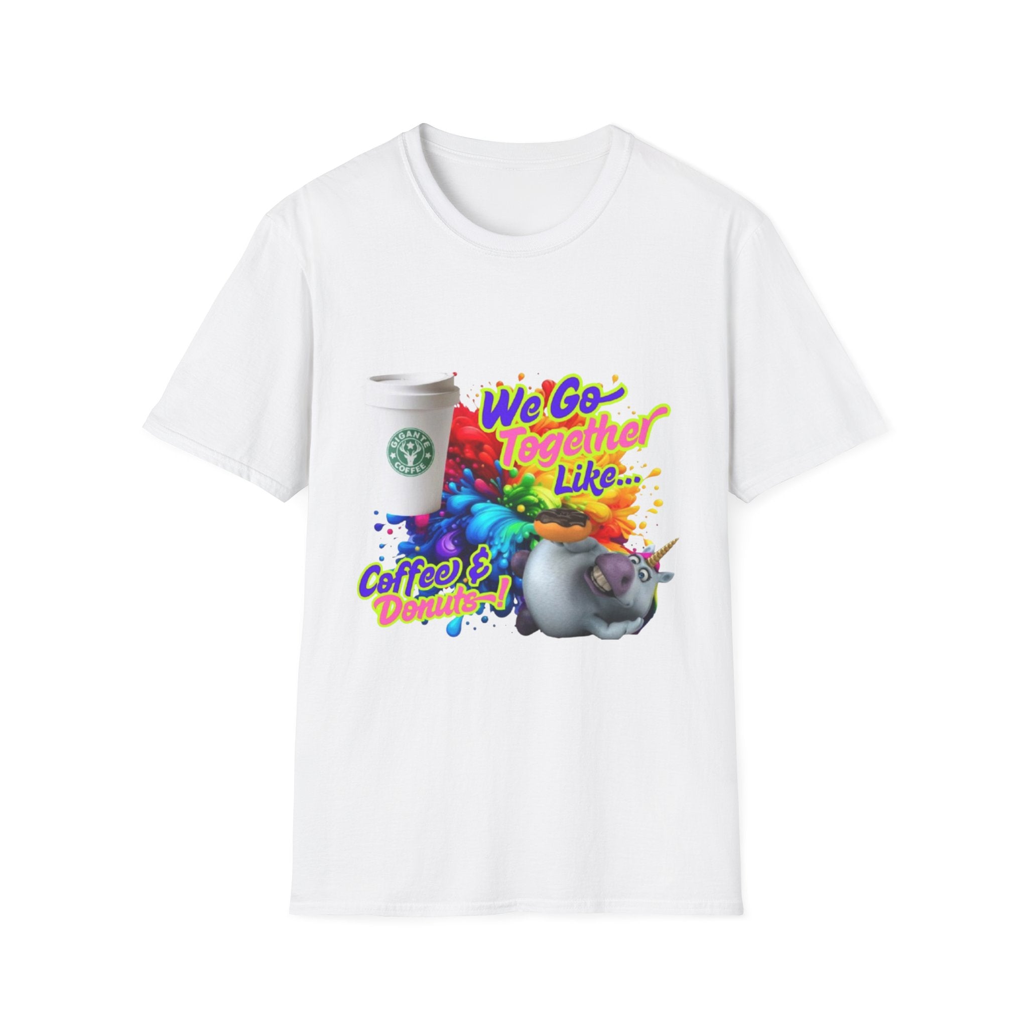 We Go Together Like Coffee & Donuts Unisex Softstyle T-Shirt