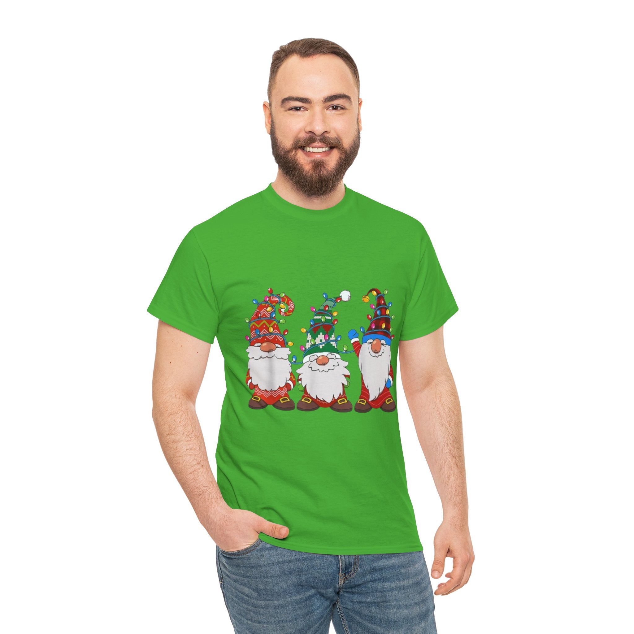 Christmas Gnome Unisex Heavy Cotton T-Shirt