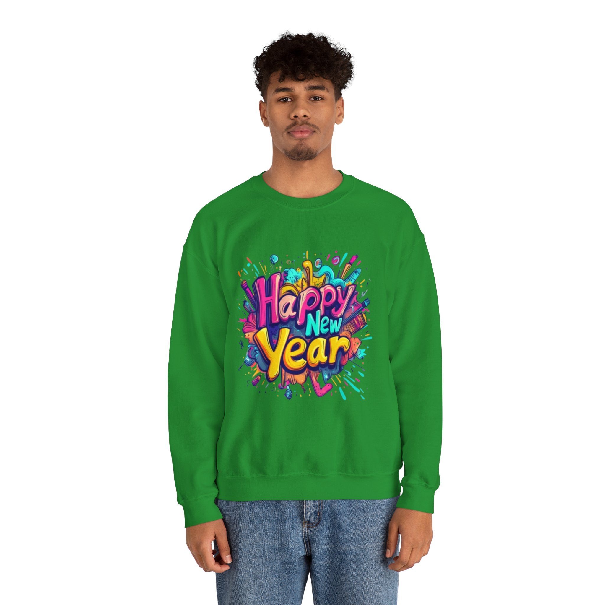 2026 Happy New Year DOUBLE SIDED Unisex Heavy Blend™ Crewneck Sweatshirt