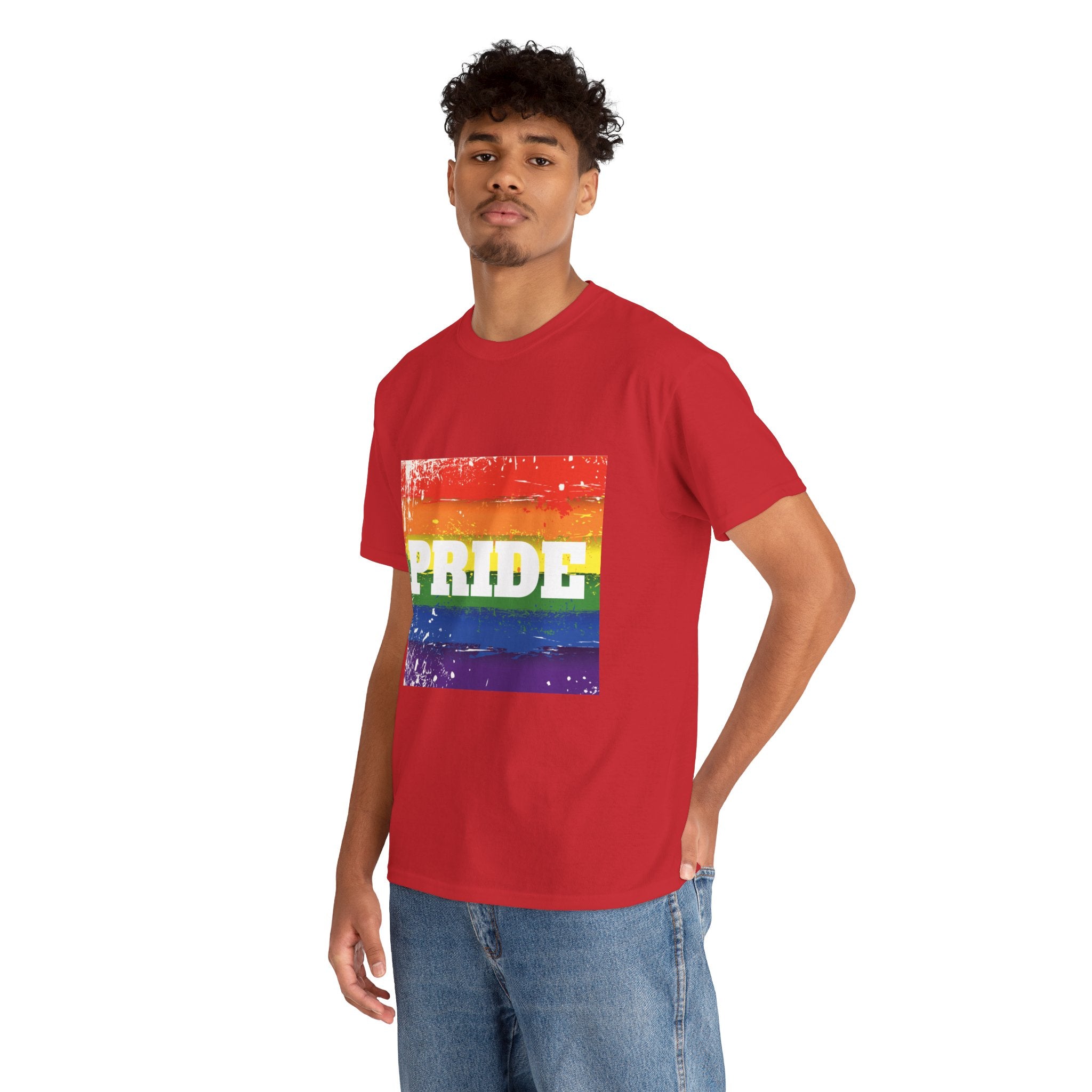 Pride Rainbow Unisex Heavy Cotton T-Shirt