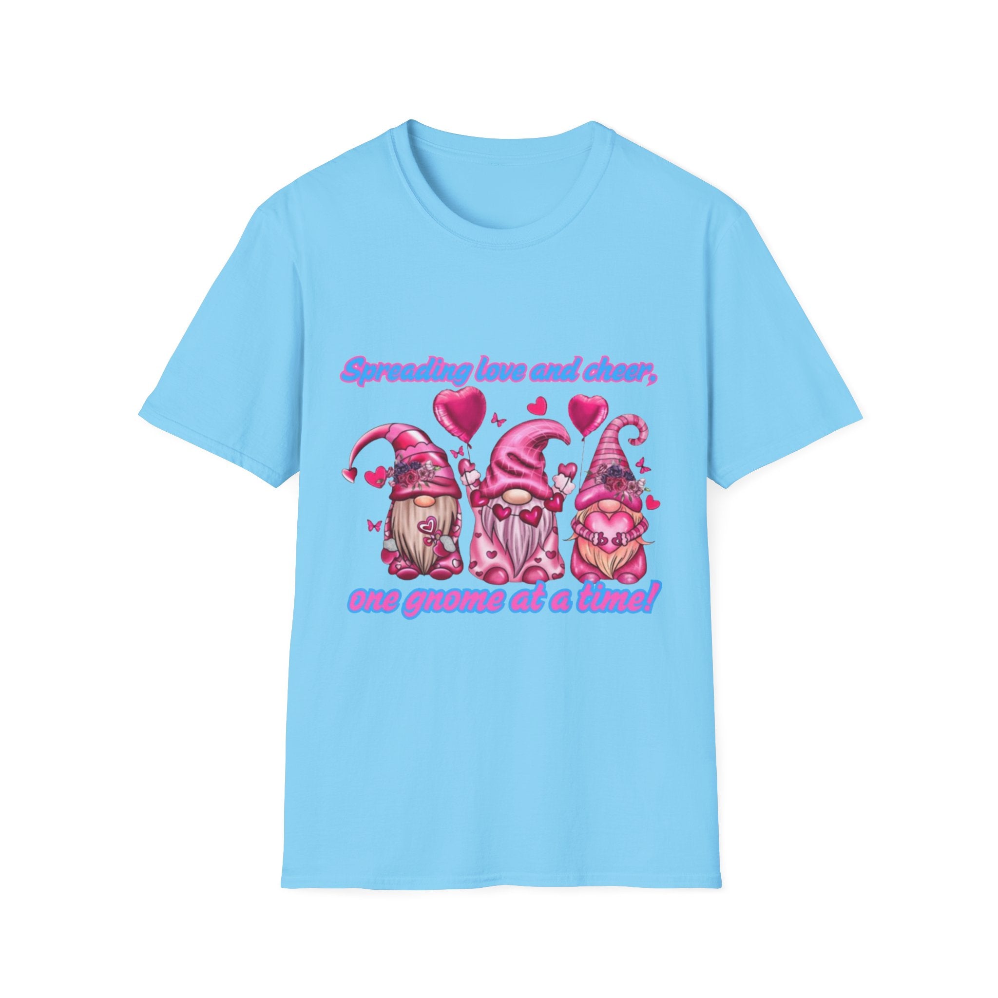 Spreading Love And Cheer One Gnome At A Time Unisex Softstyle T-Shirt