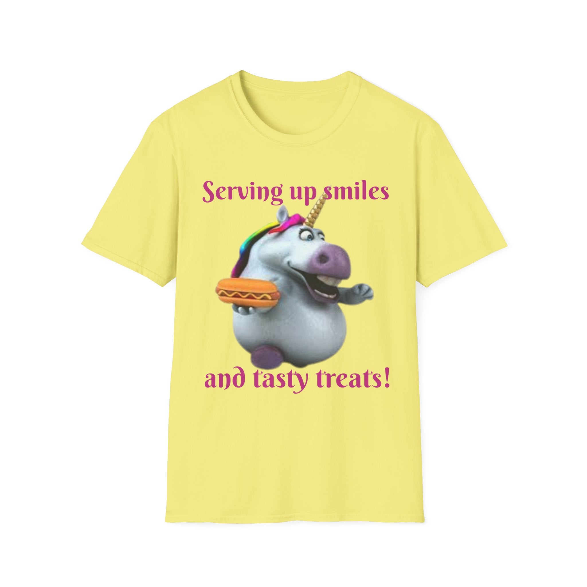 Serving Up Smiles And Tasty Treats Unicorn Unisex Softstyle T-Shirt
