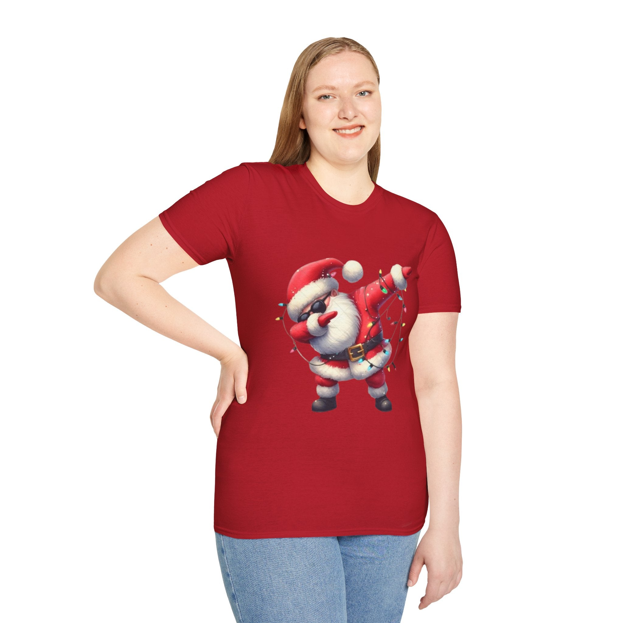 Dabbing Santa Unisex Softstyle T-Shirt