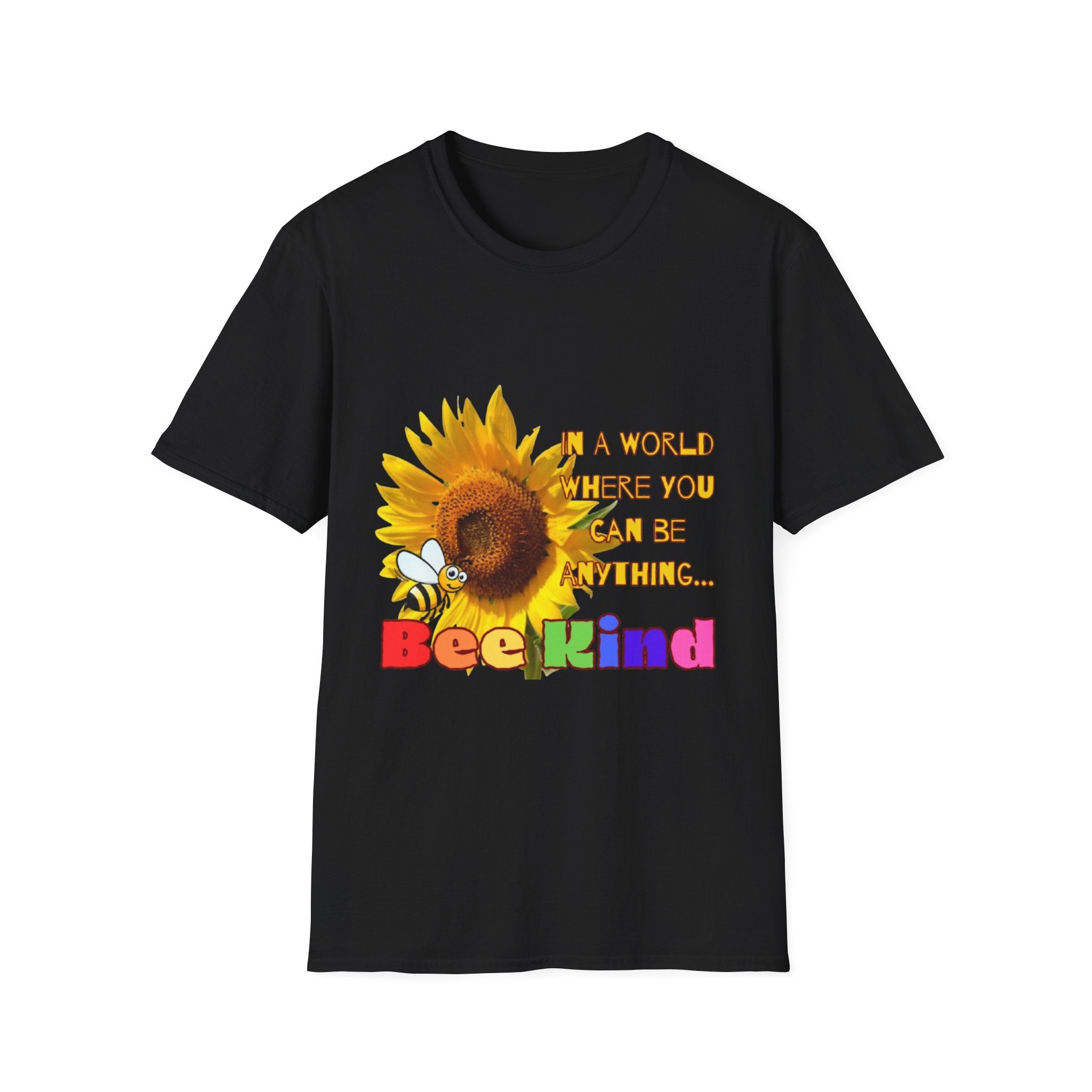 Bee Kind Sunflower Unisex Softstyle T-Shirt