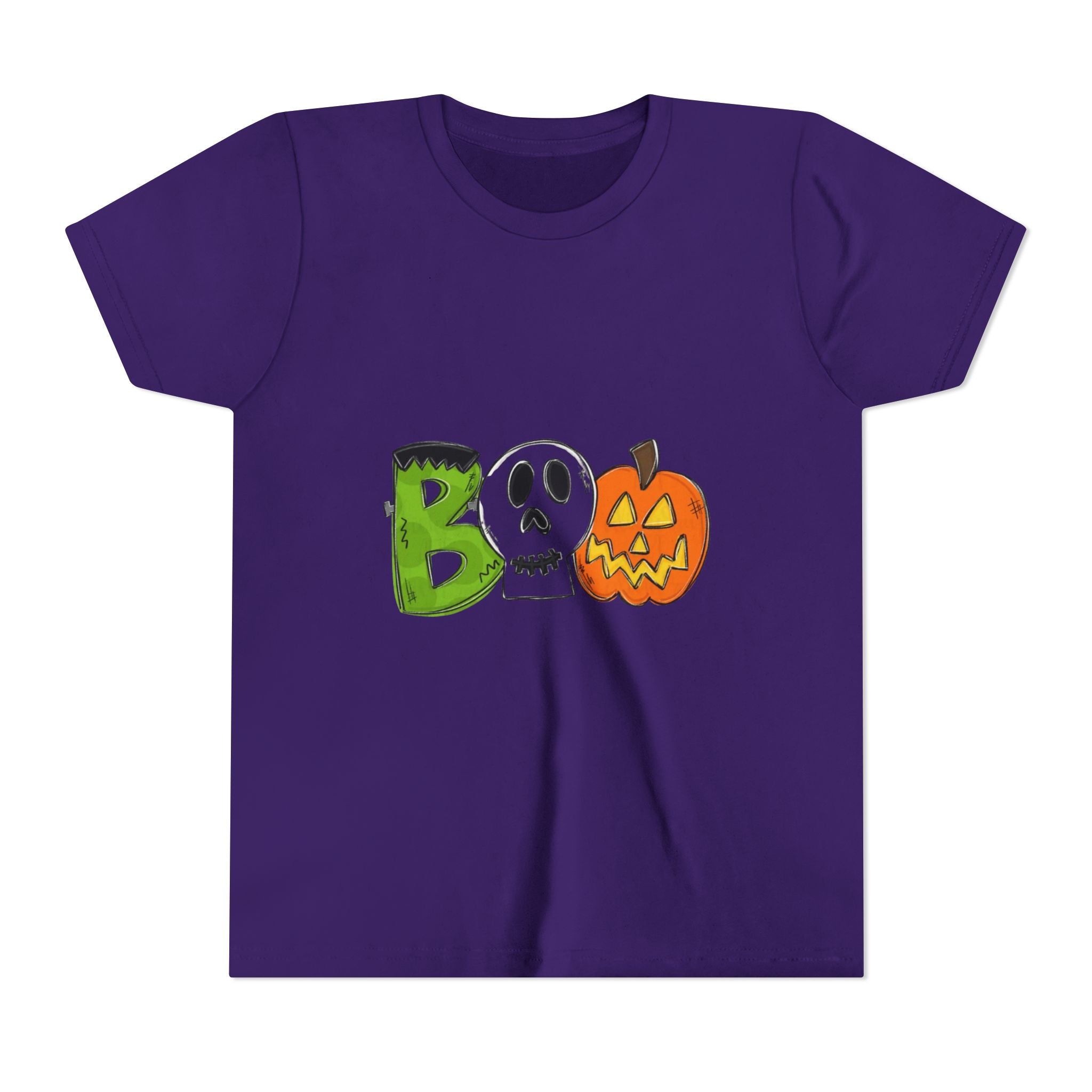 Halloween Boo Youth Short Sleeve T-Shirt