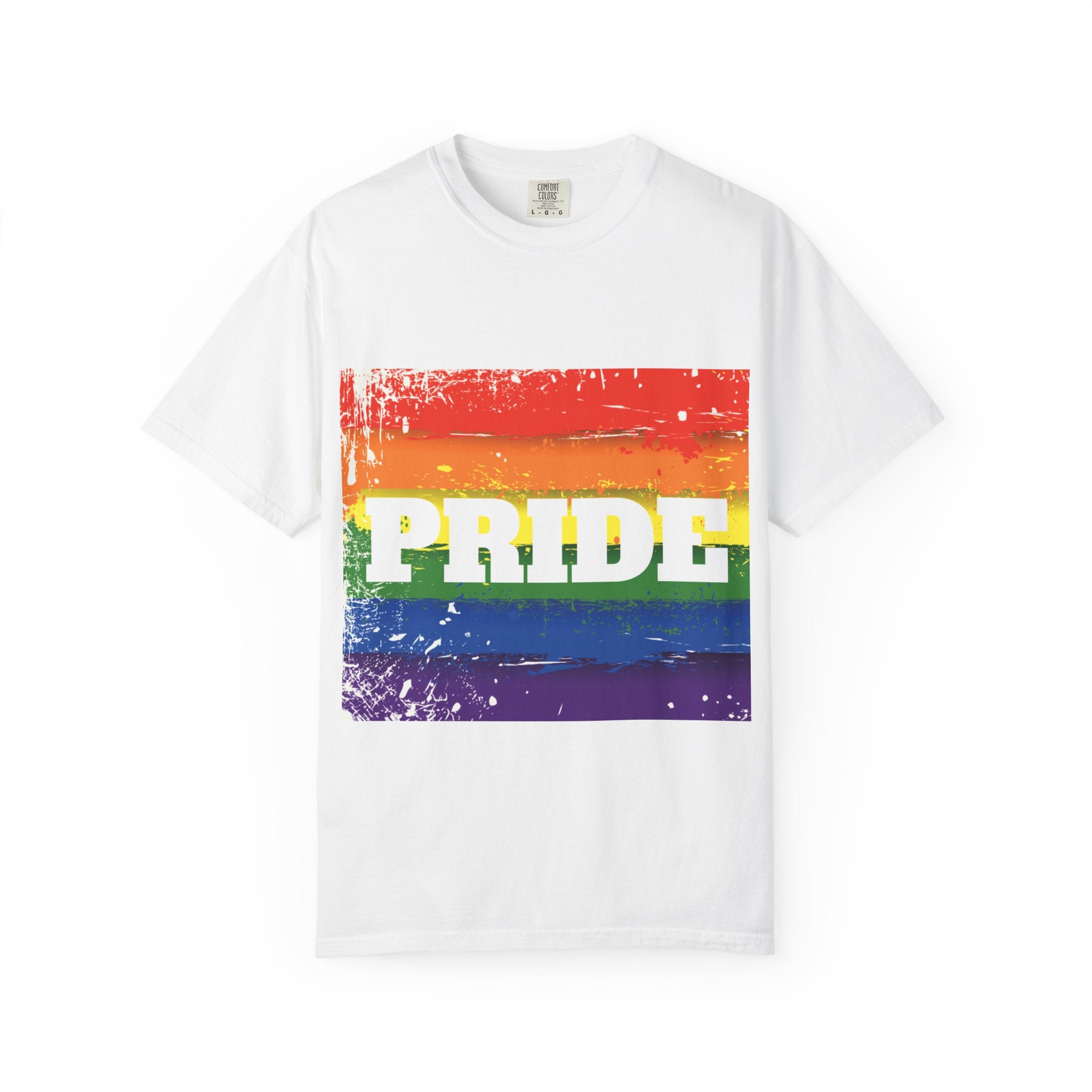 Pride Rainbow Unisex Garment-Dyed T-Shirt