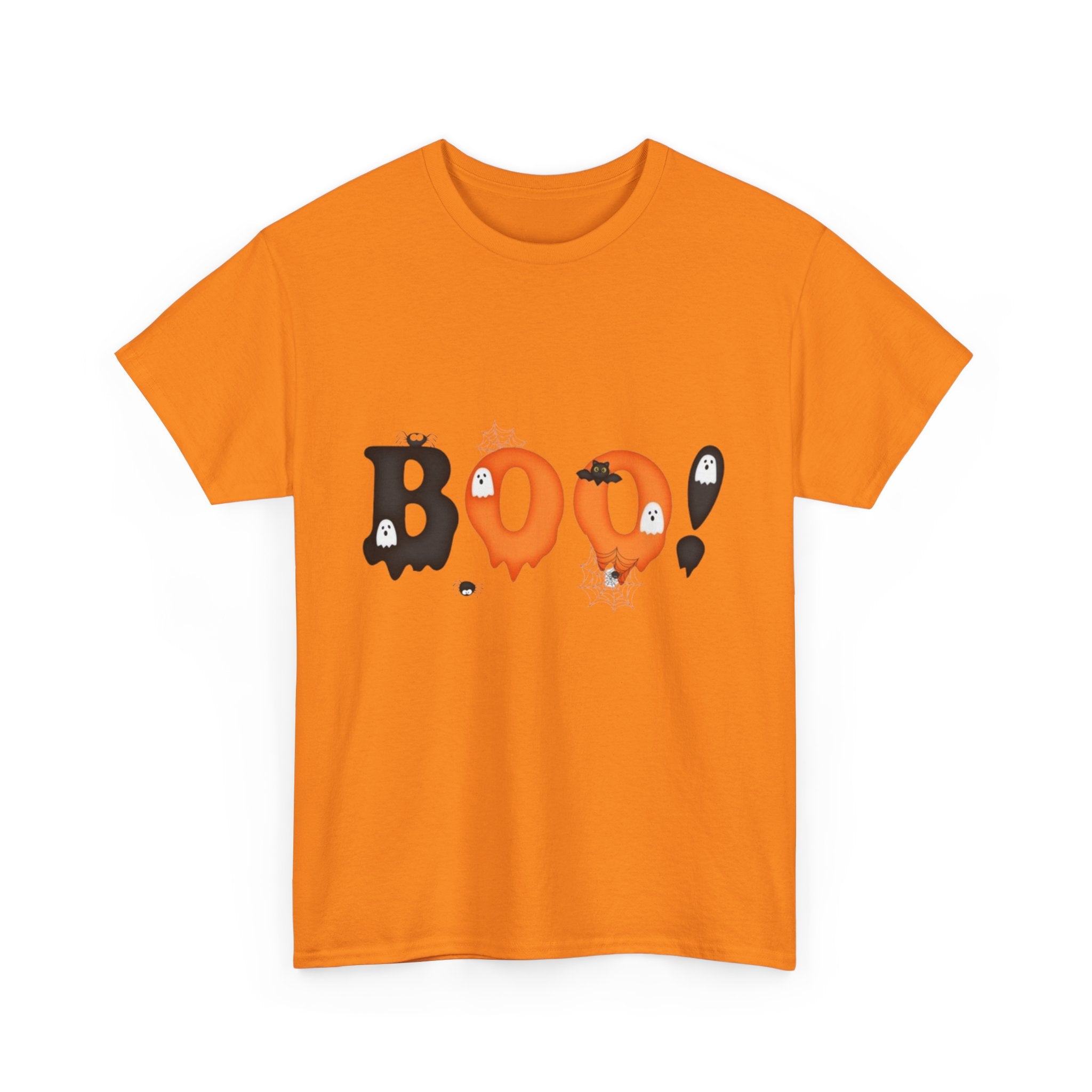Halloween BOO! Unisex Short Sleeve Heavy Cotton T-Shirt
