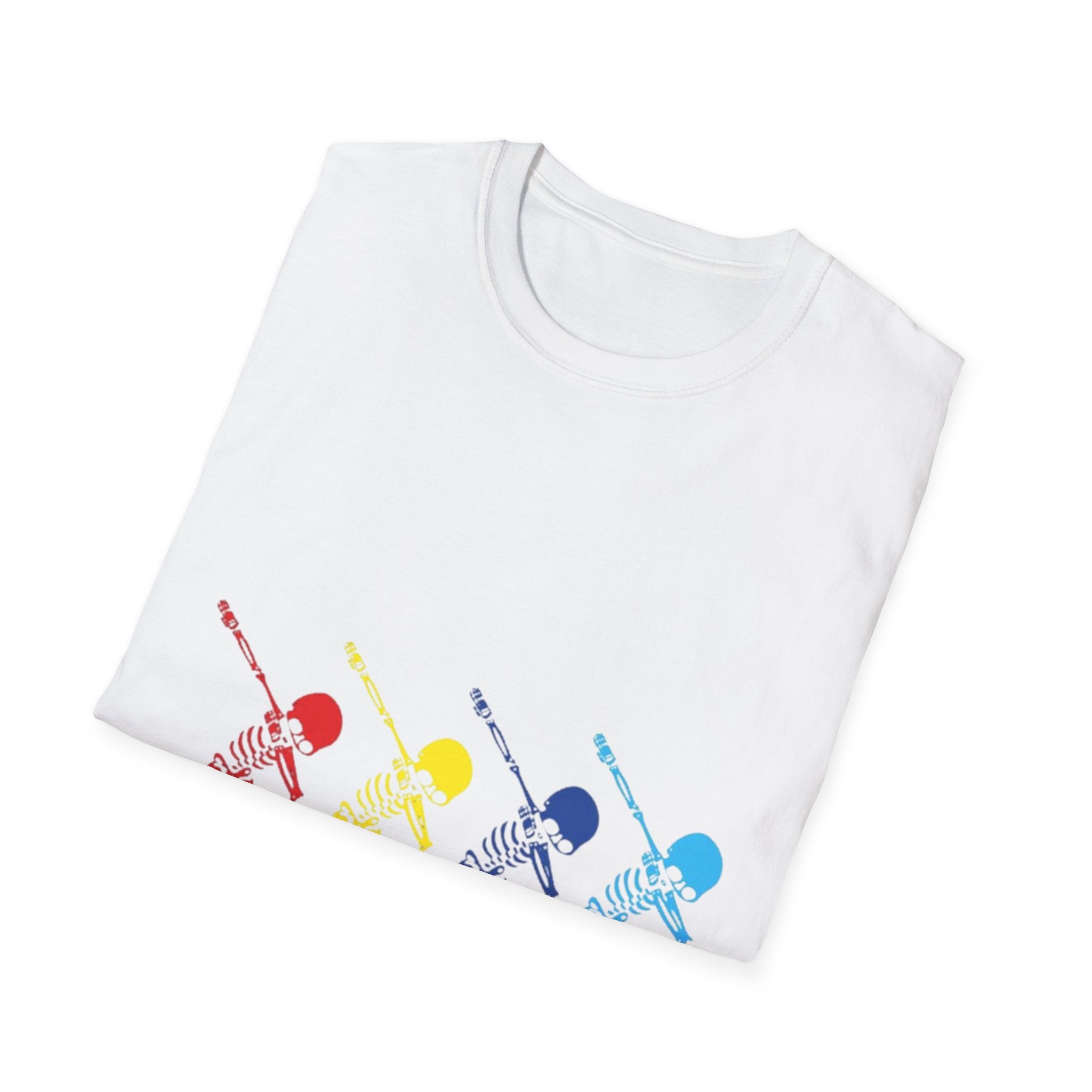 Dabbing Halloween Skeleton Dance Unisex Softstyle T-Shirt