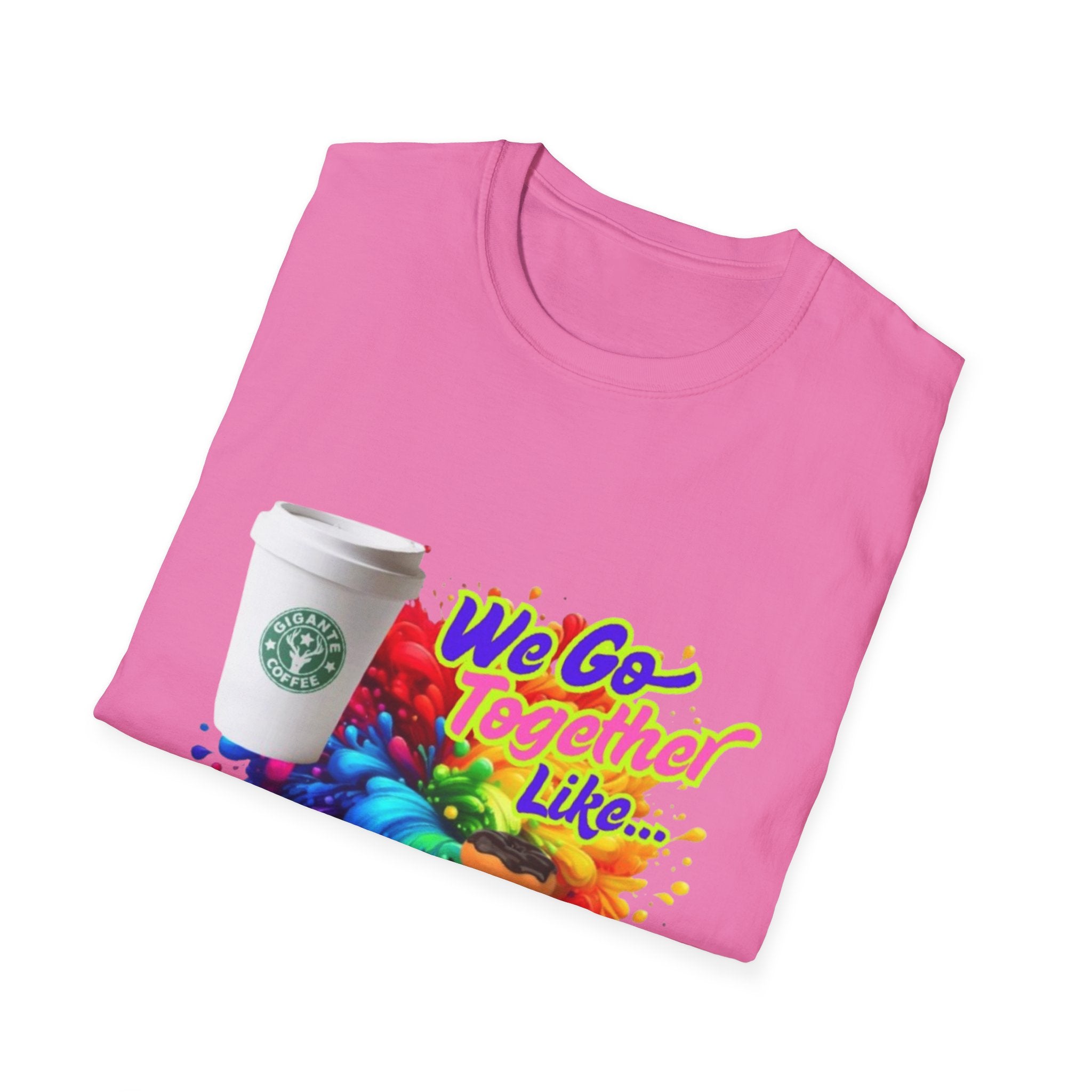 We Go Together Like Coffee & Donuts Unisex Softstyle T-Shirt