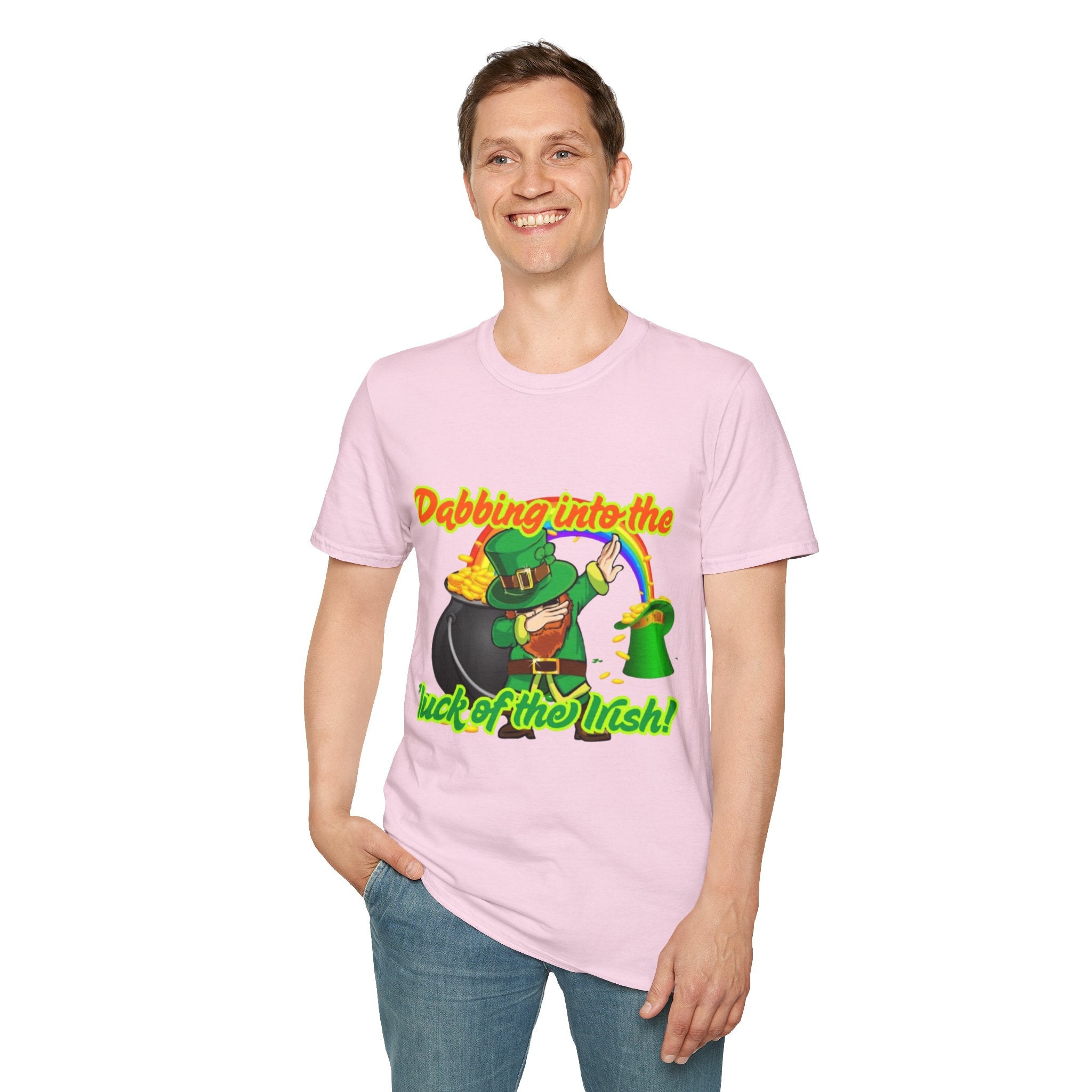 Dabbing Into The Luck Of The Irish! Unisex Unisex T-Shirt