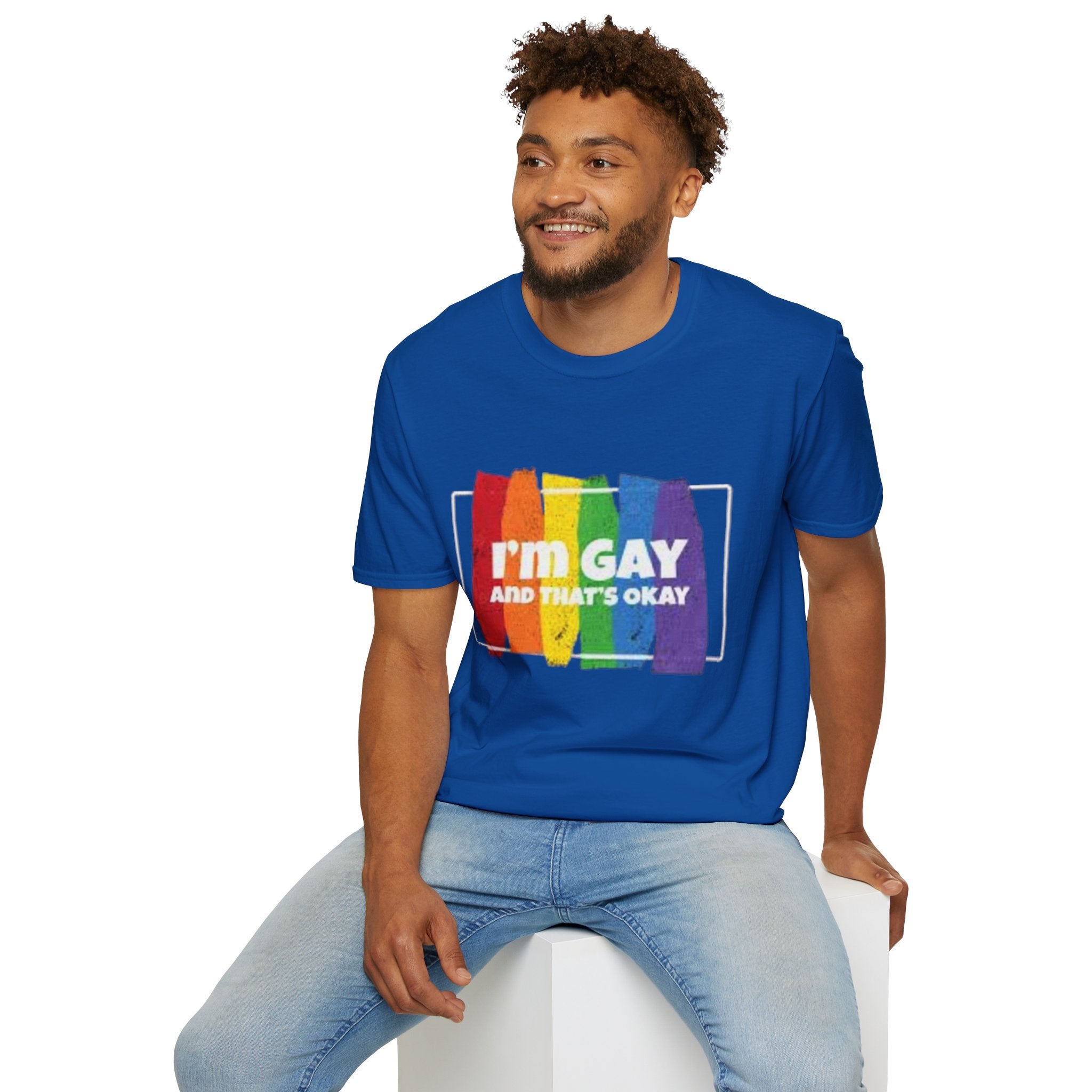 I'm GAY And That's Okay Unisex Softstyle T-Shirt