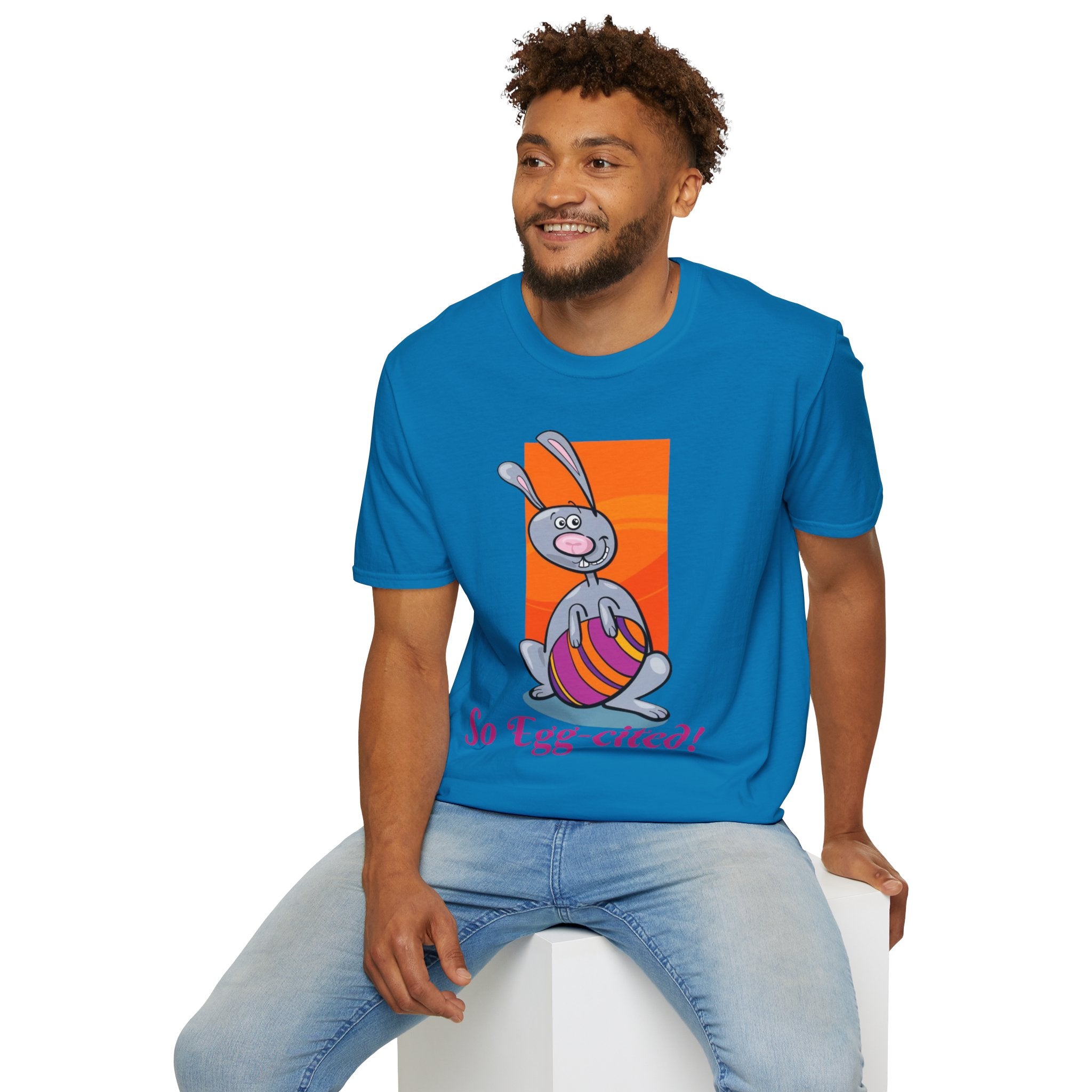 So Egg-cited Bunny Unisex Softstyle T-Shirt
