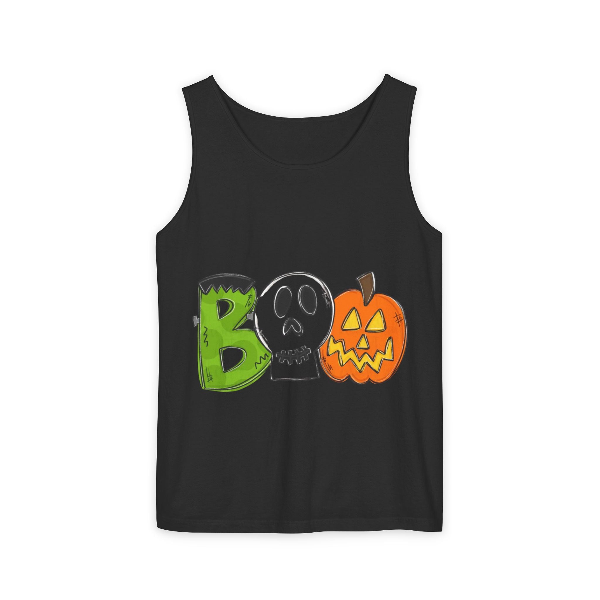 Halloween BOO Unisex Garment-Dyed Tank Top