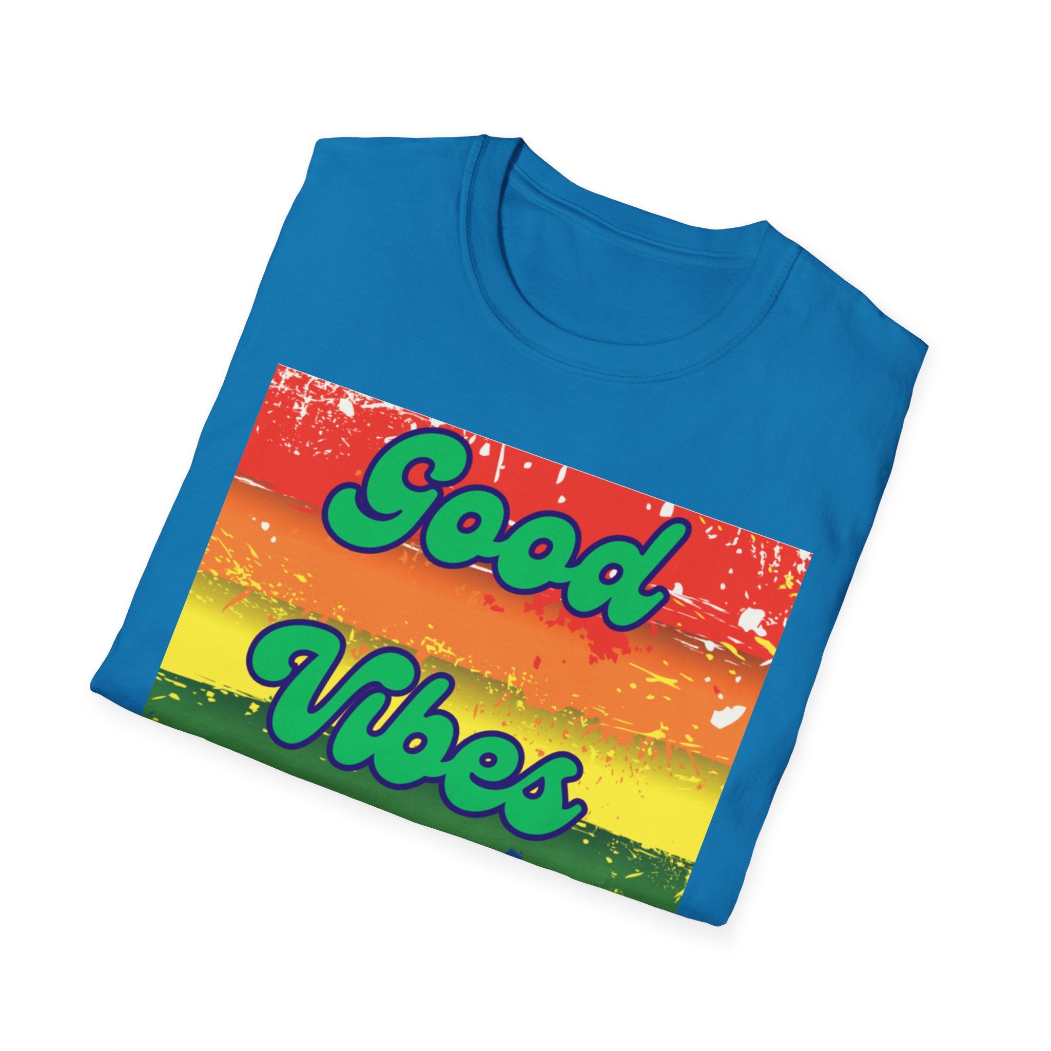 Good Vibes Only Green Unisex Softstyle T-Shirt