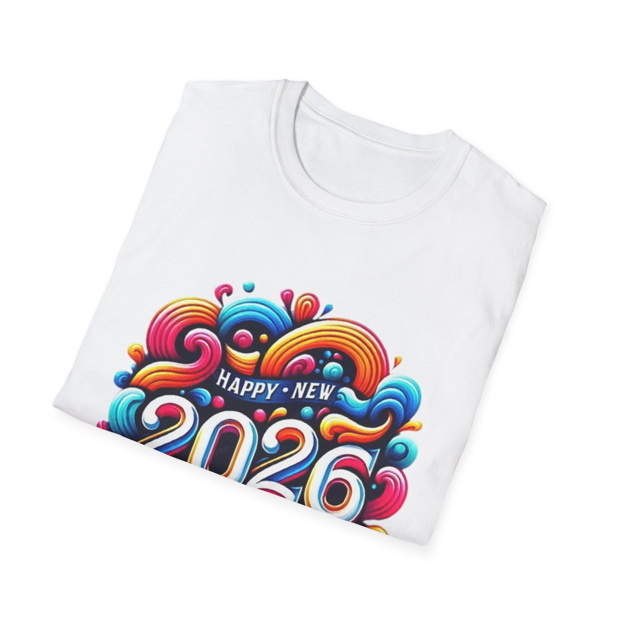 2026 Happy New Year Unisex Softstyle T-Shirt