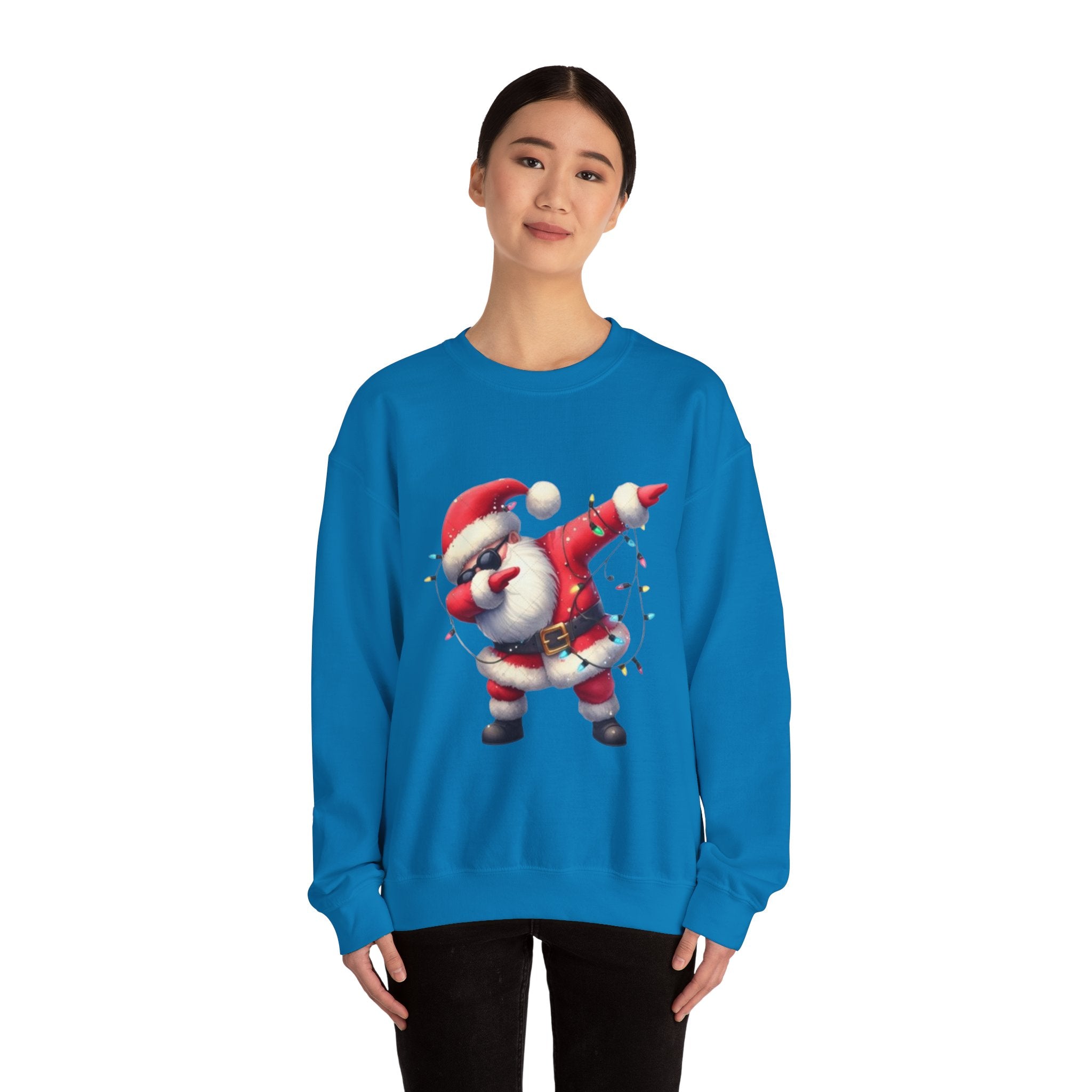 Santa Dabbing Unisex Heavy Blend™ Crewneck Sweatshirt
