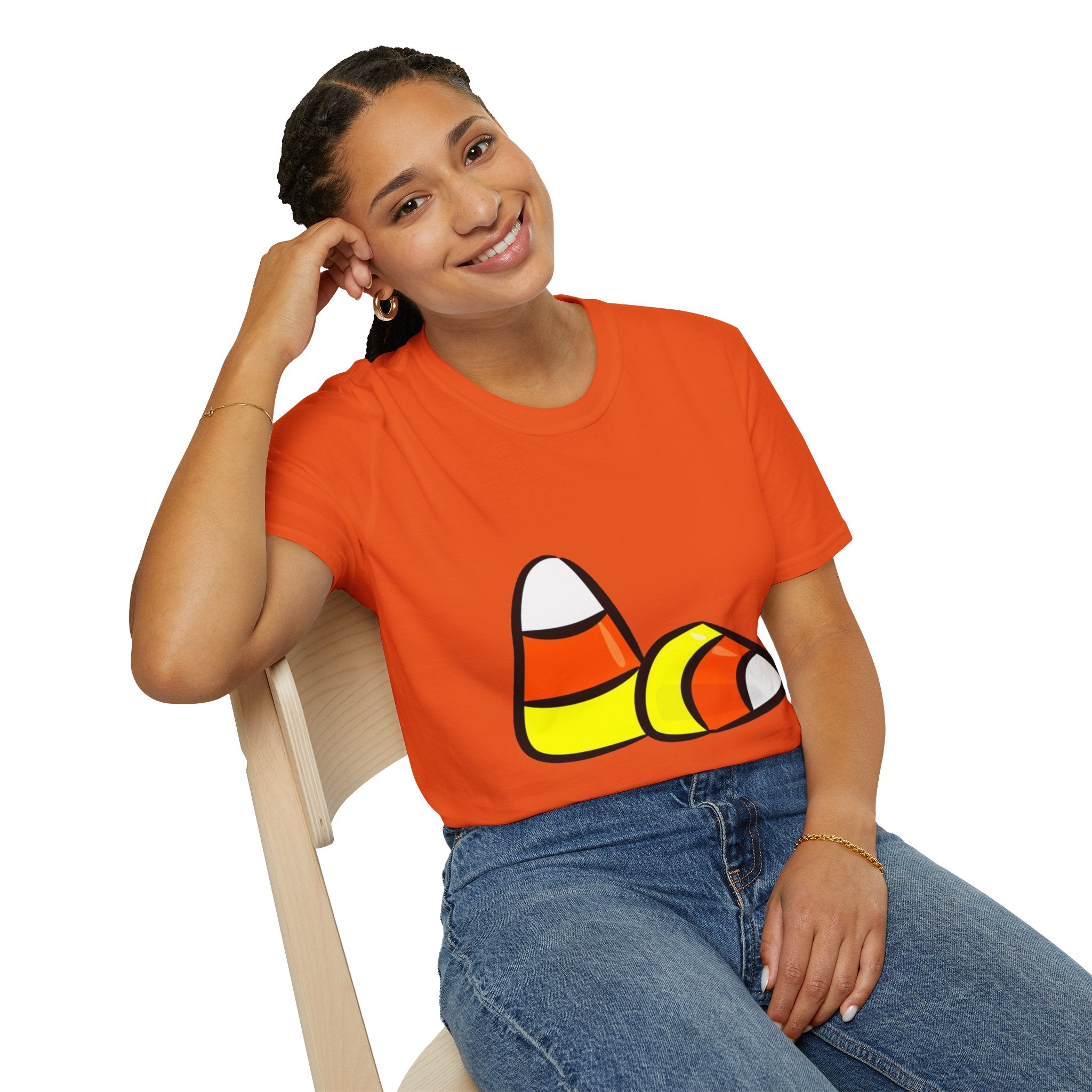 Halloween Candy Corn Unisex Softstyle T-Shirt