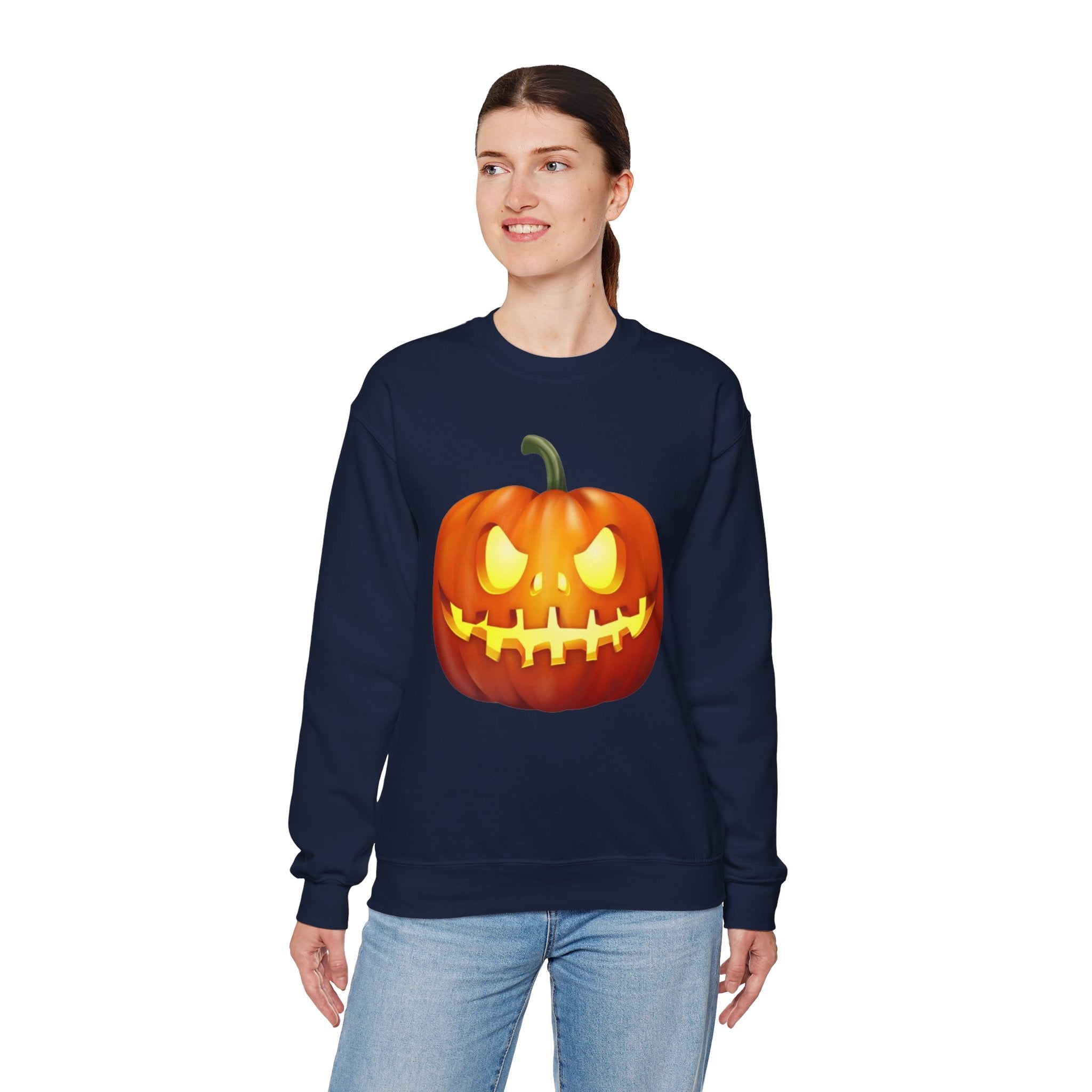 Halloween Pumpkin Unisex Heavy Blend™ Crewneck Sweatshirt
