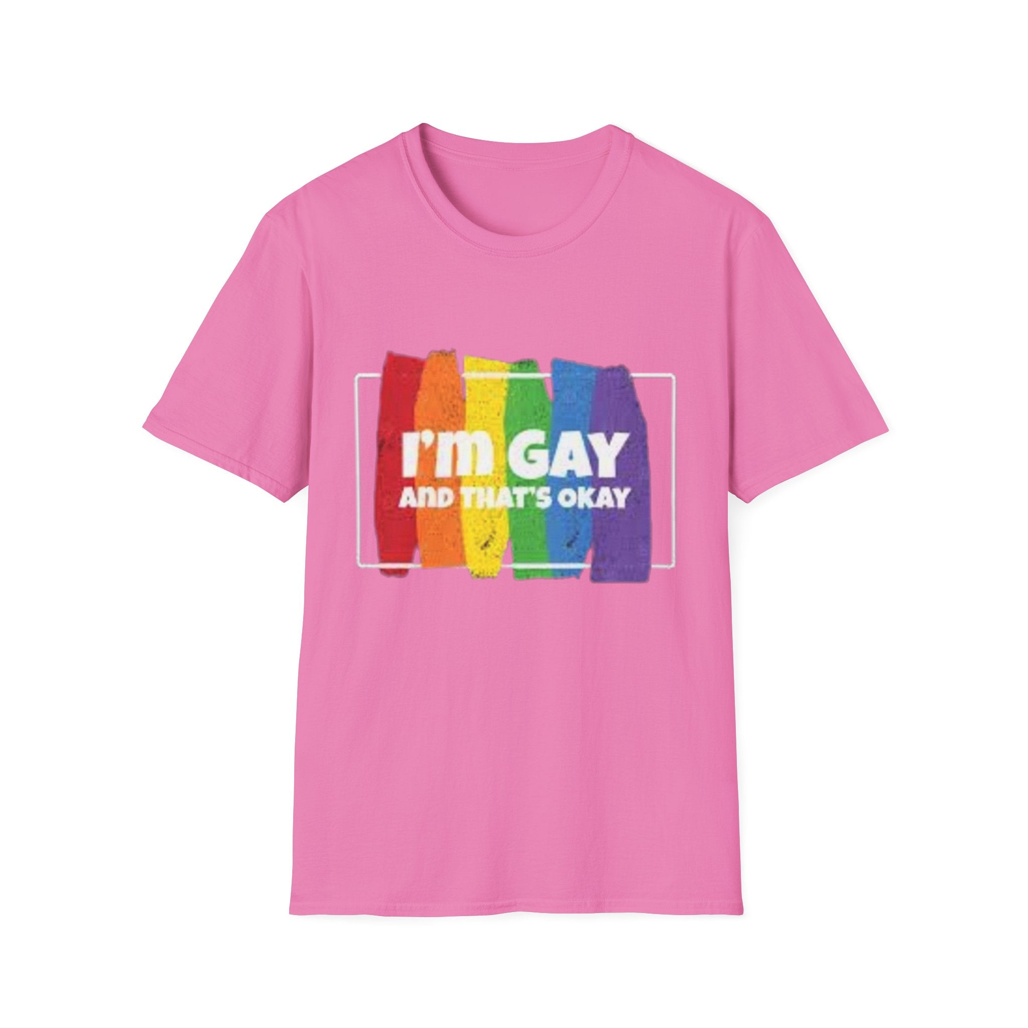 I'm GAY And That's Okay Unisex Softstyle T-Shirt