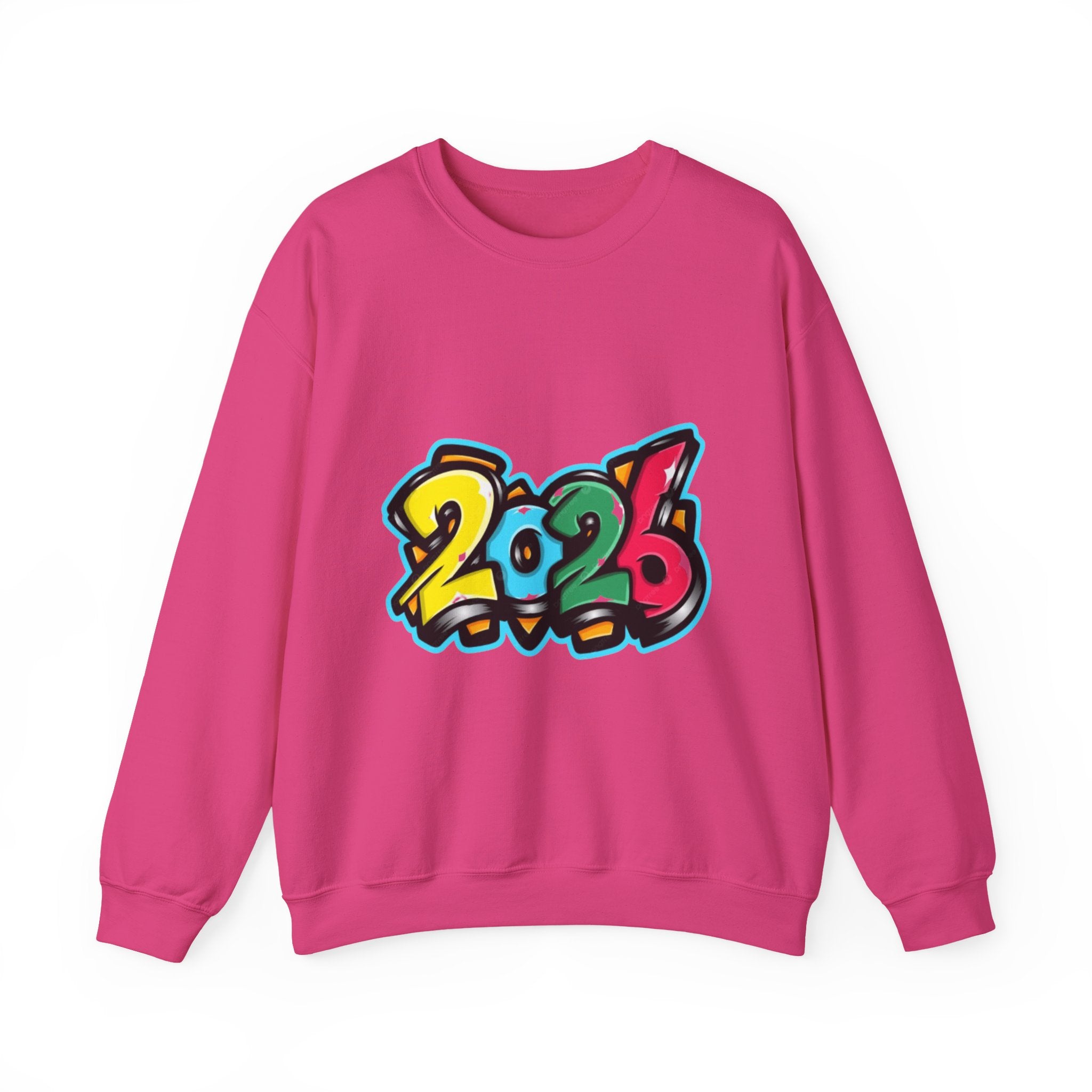2026 Graffiti Style Unisex Heavy Blend™ Crewneck Sweatshirt