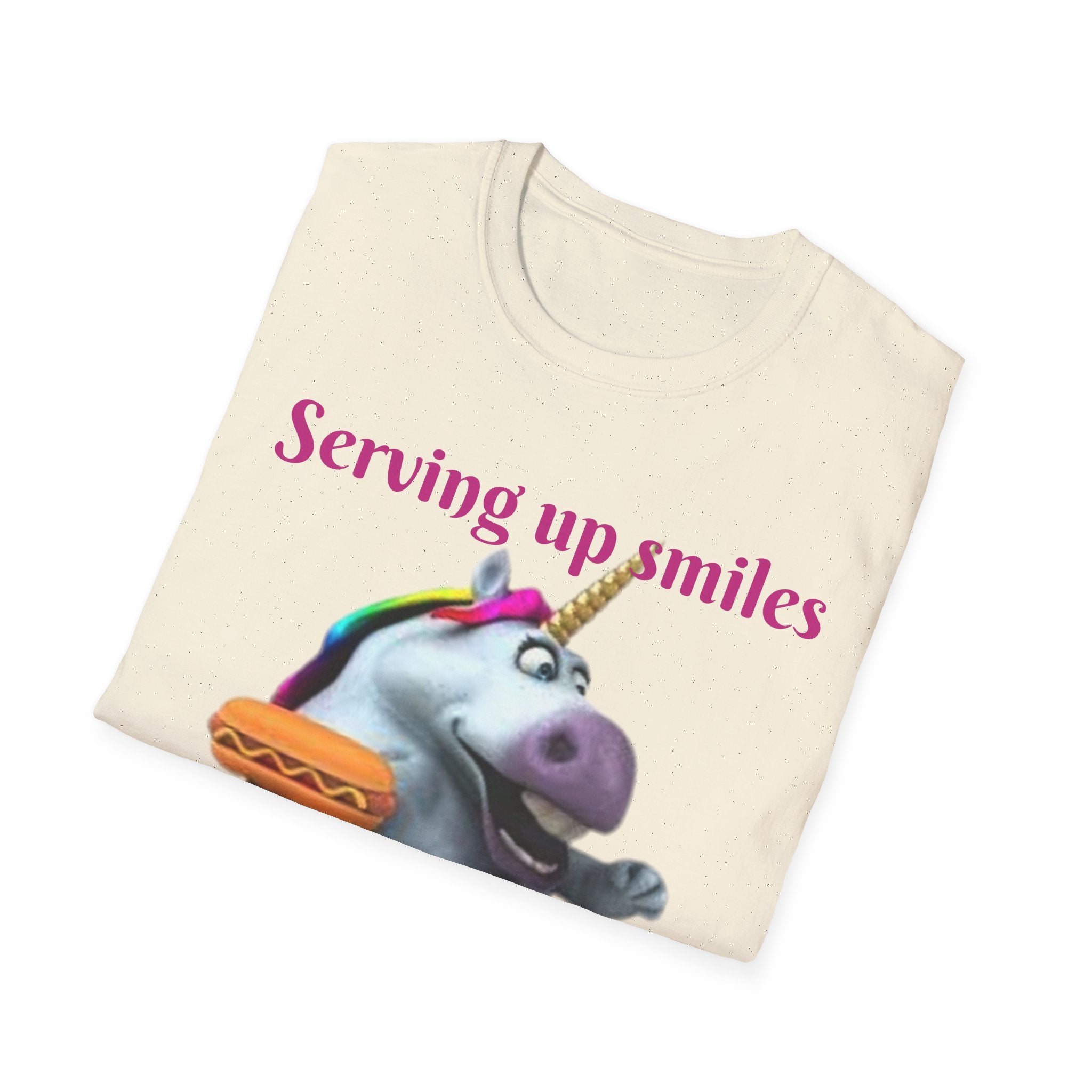 Serving Up Smiles And Tasty Treats Unicorn Unisex Softstyle T-Shirt