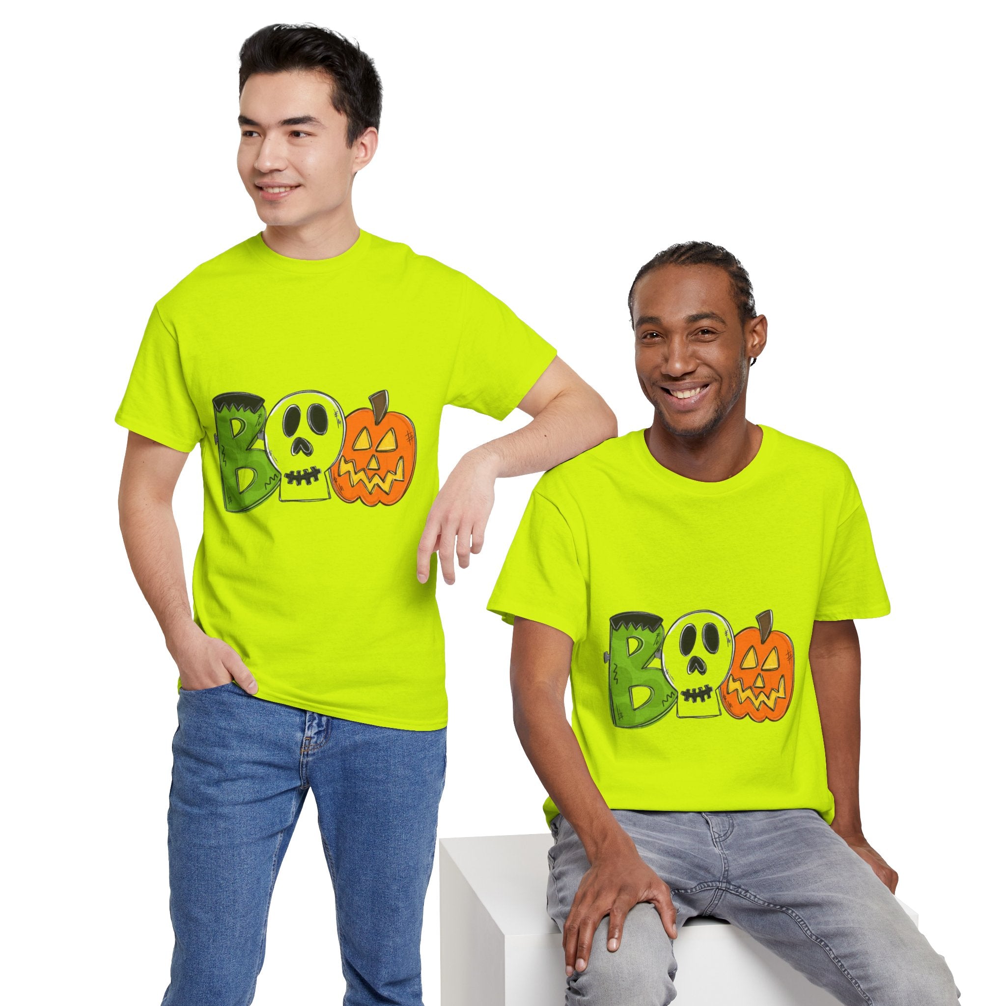 Halloween BOO Unisex Heavy Cotton T-Shirt