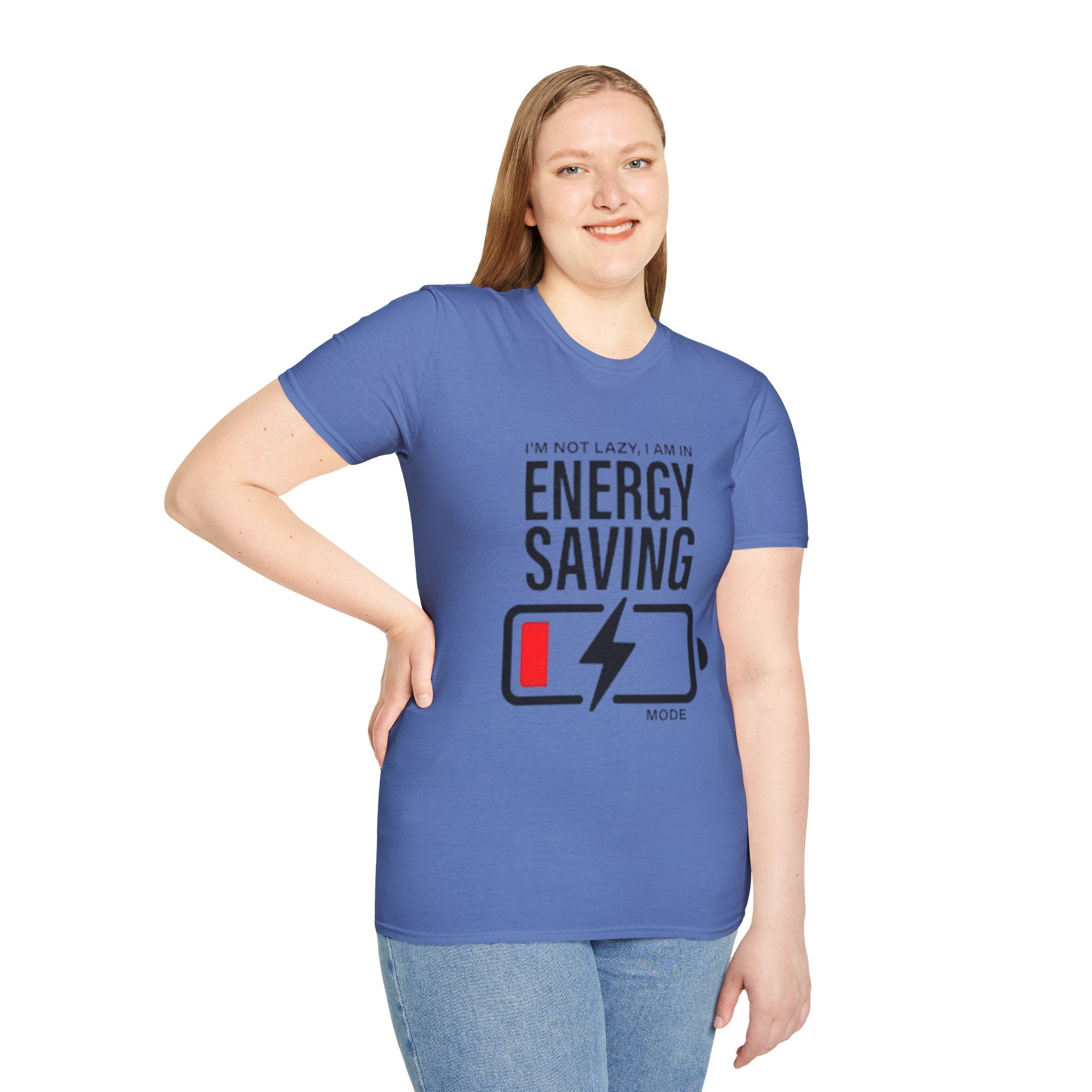 I'm Not Lazy I'm In Energy Saving Mode Unisex Softstyle T-Shirt