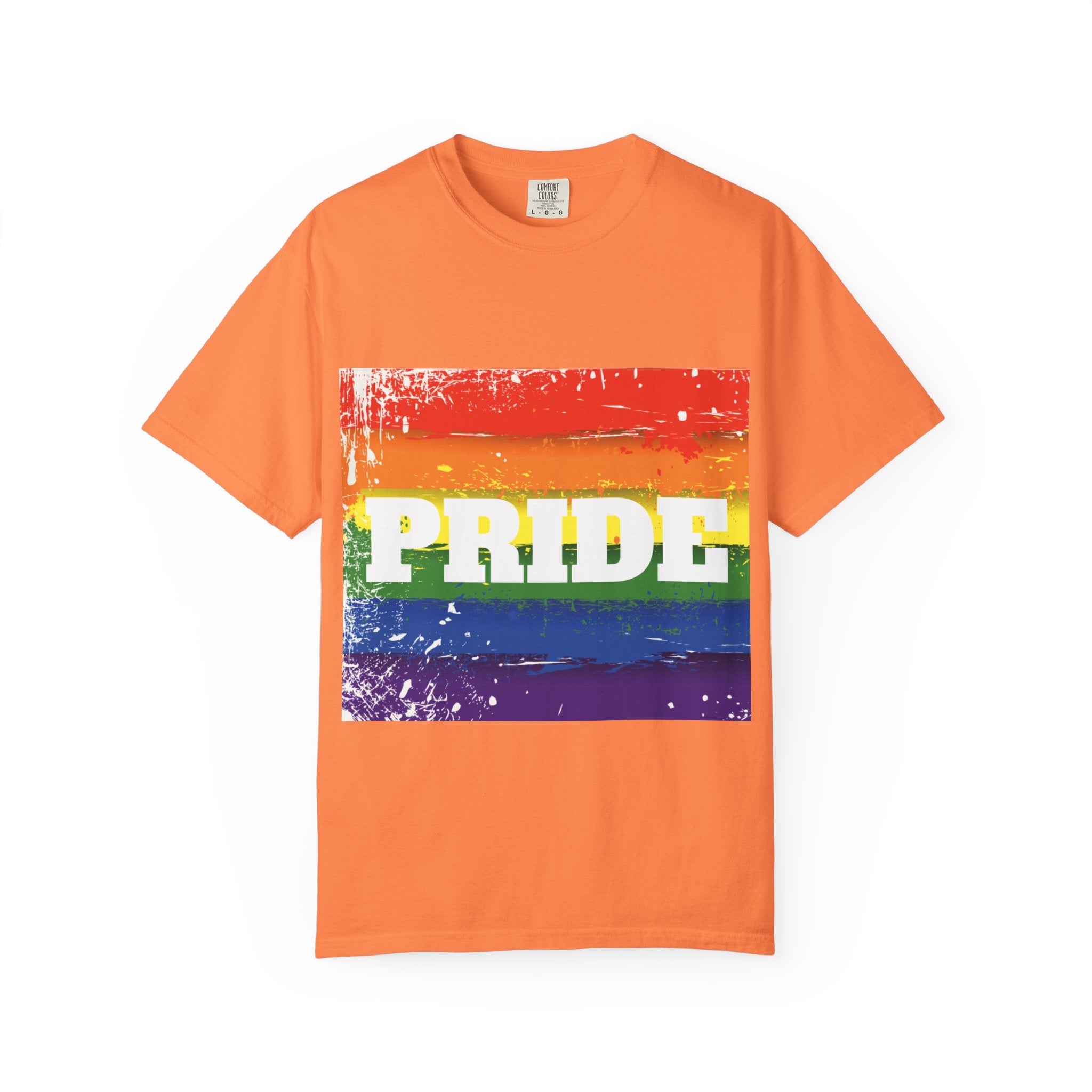 Pride Rainbow Unisex Garment-Dyed T-Shirt