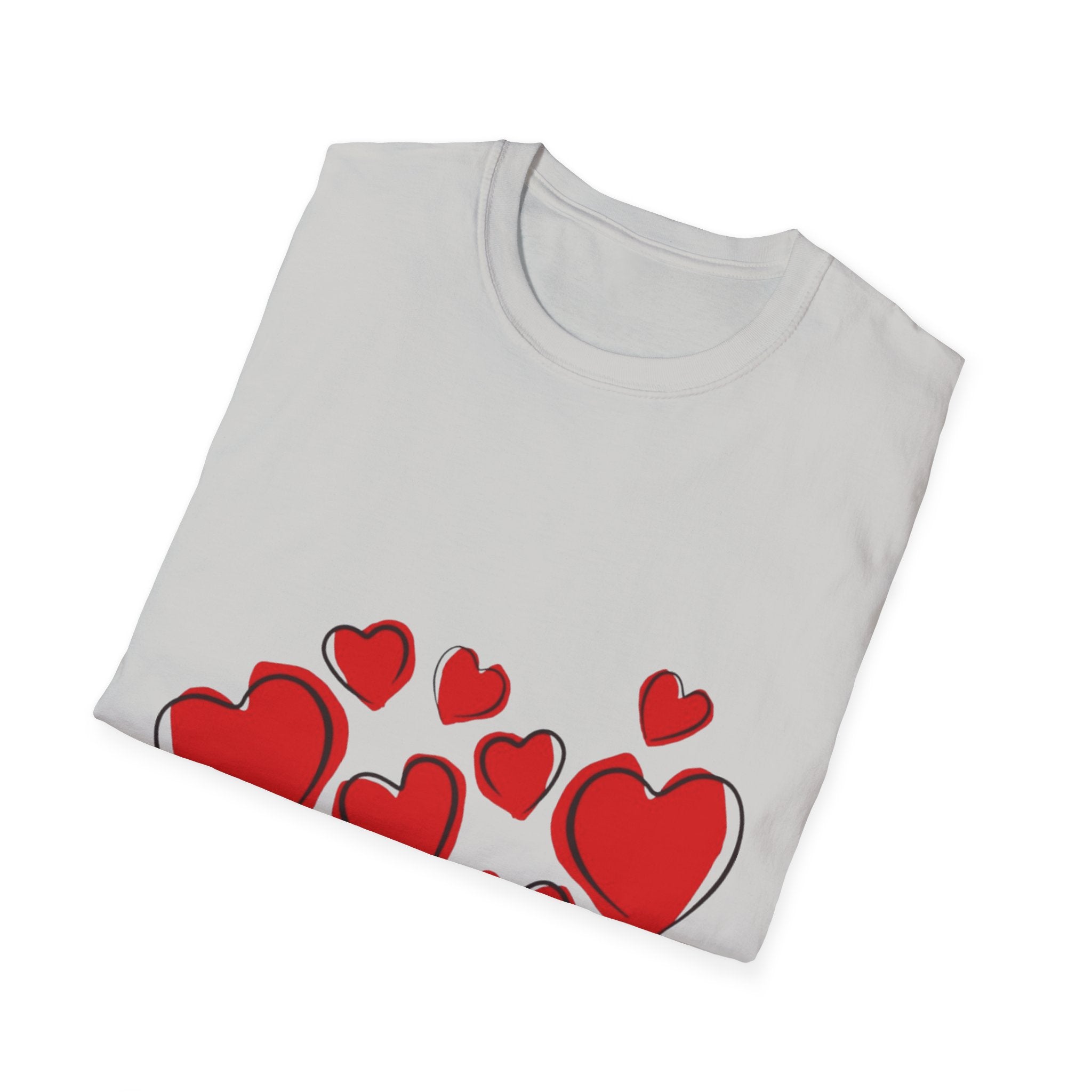 Valentine's Day Hearts Unisex Softstyle T-Shirt