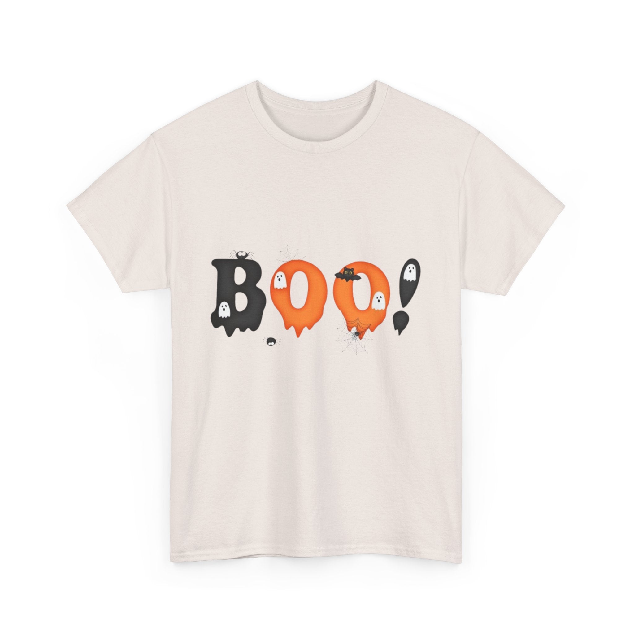Halloween BOO! Unisex Short Sleeve Heavy Cotton T-Shirt