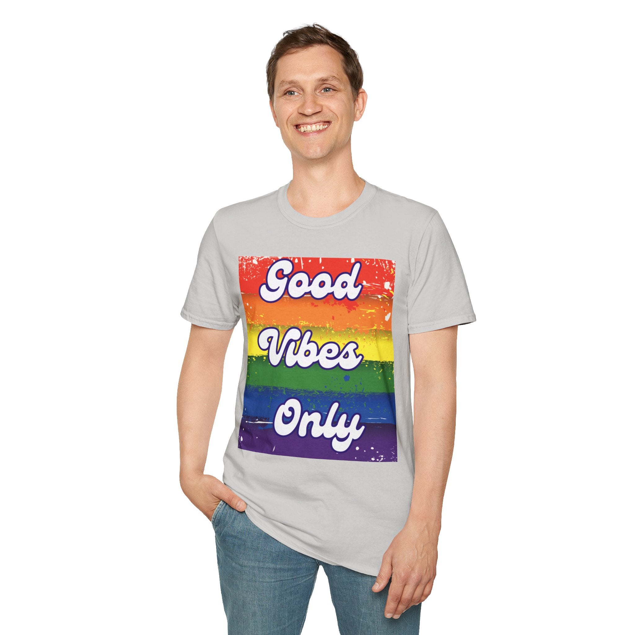 Good Vibes Only White Unisex Softstyle T-Shirt