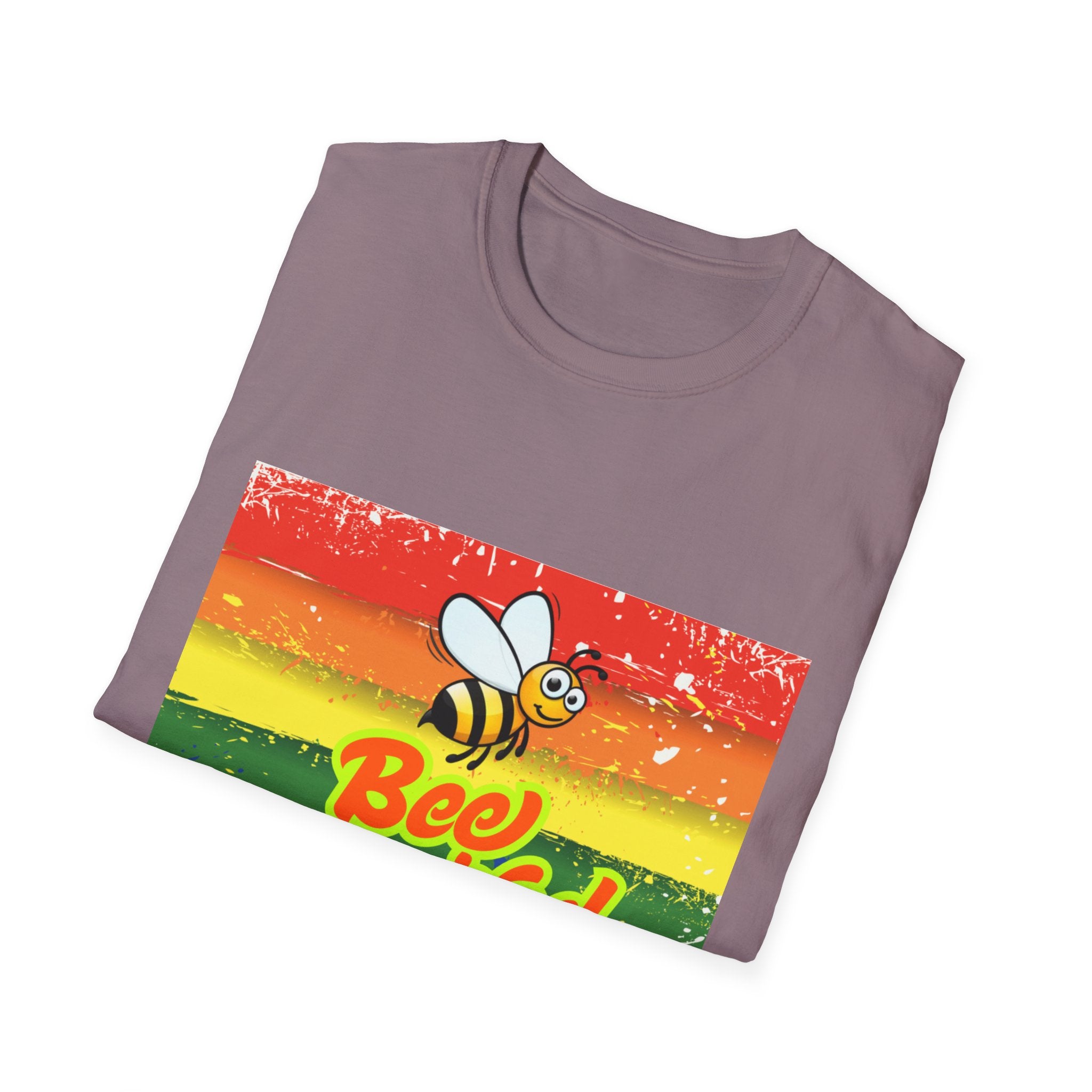 Bee Inspired Rainbow Unisex Softstyle T-Shirt