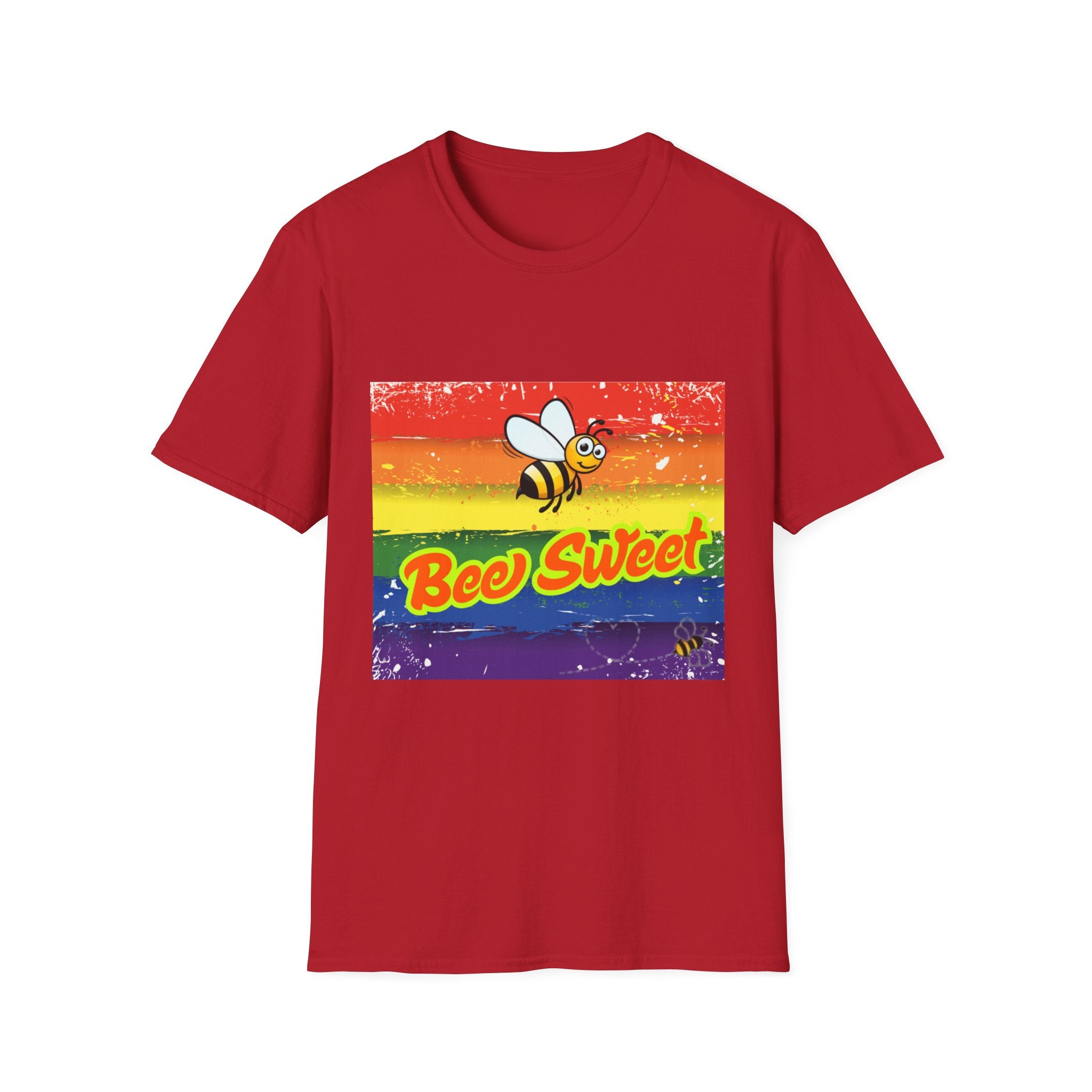 Bee Sweet Rainbow Unisex Softstyle T-Shirt