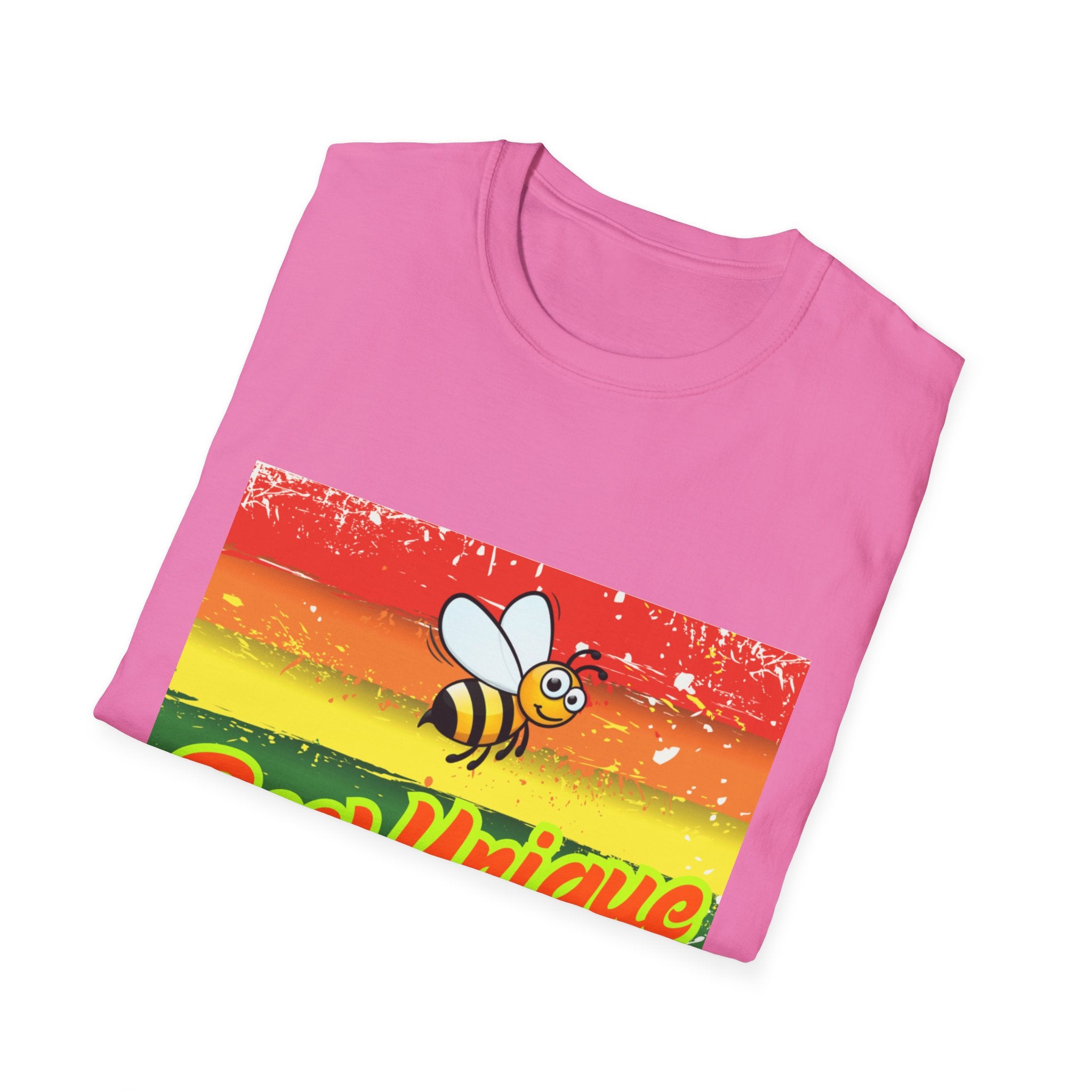 Bee Unique Rainbow Unisex Softstyle T-Shirt