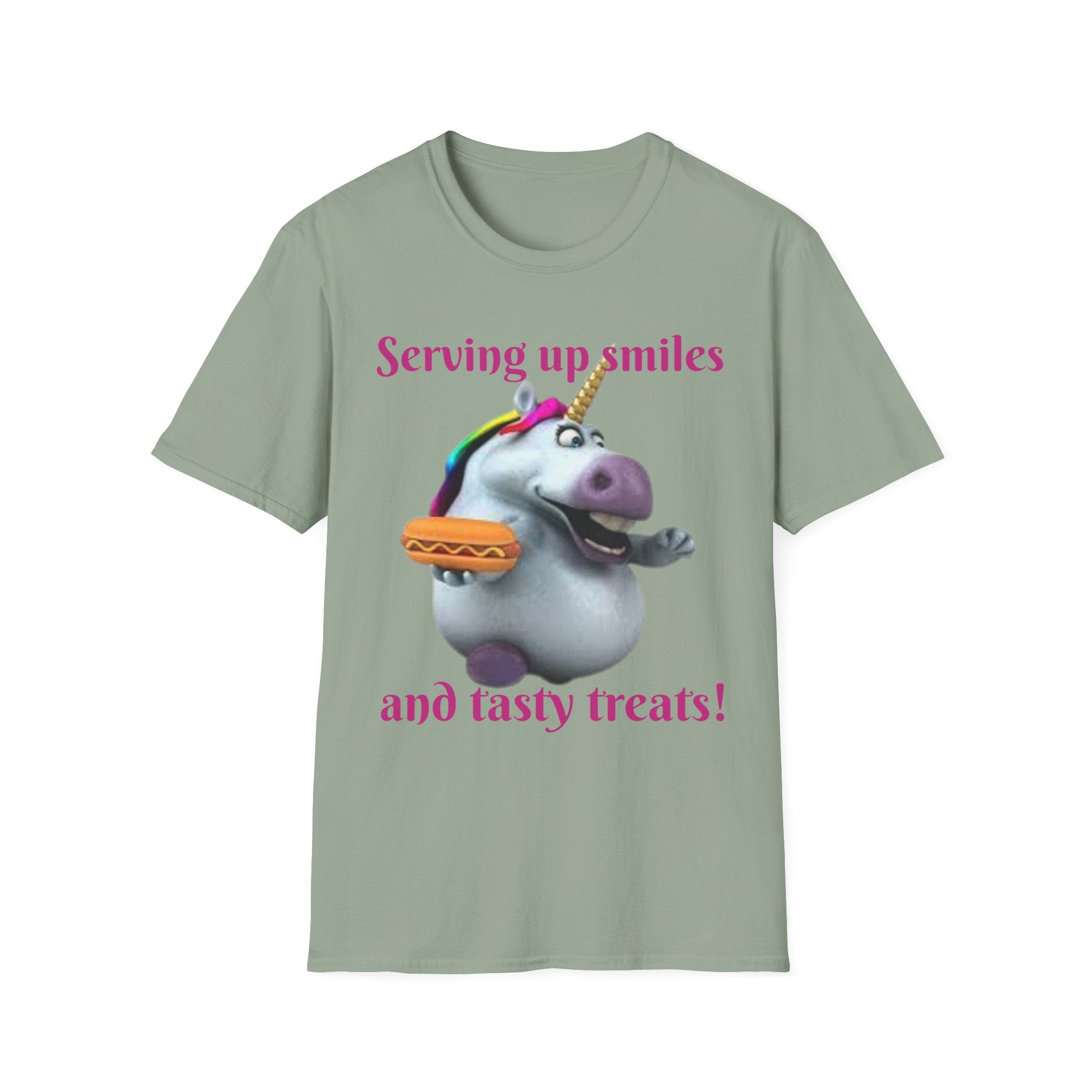 Serving Up Smiles And Tasty Treats Unicorn Unisex Softstyle T-Shirt