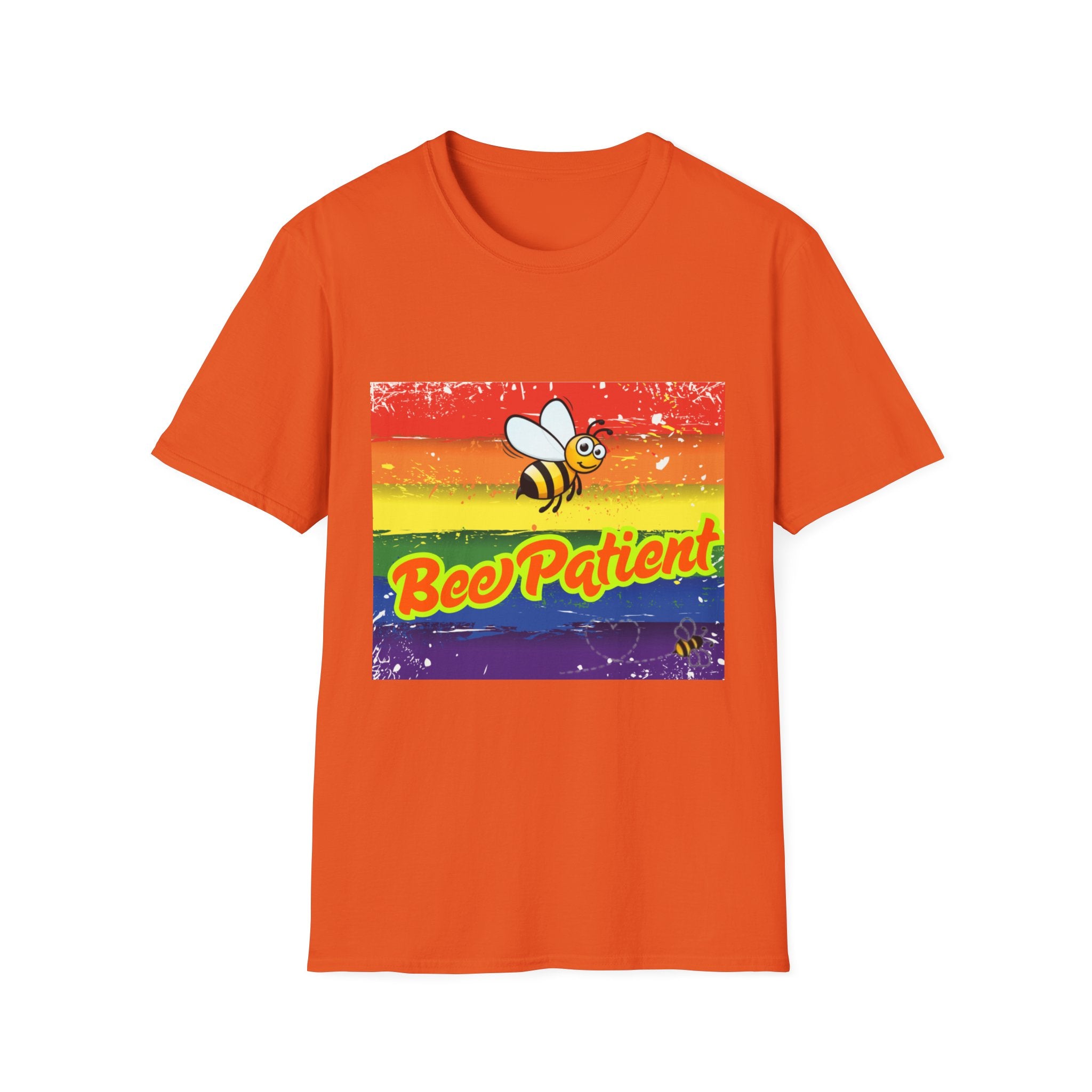 Bee Patient Rainbow Unisex Softstyle T-Shirt