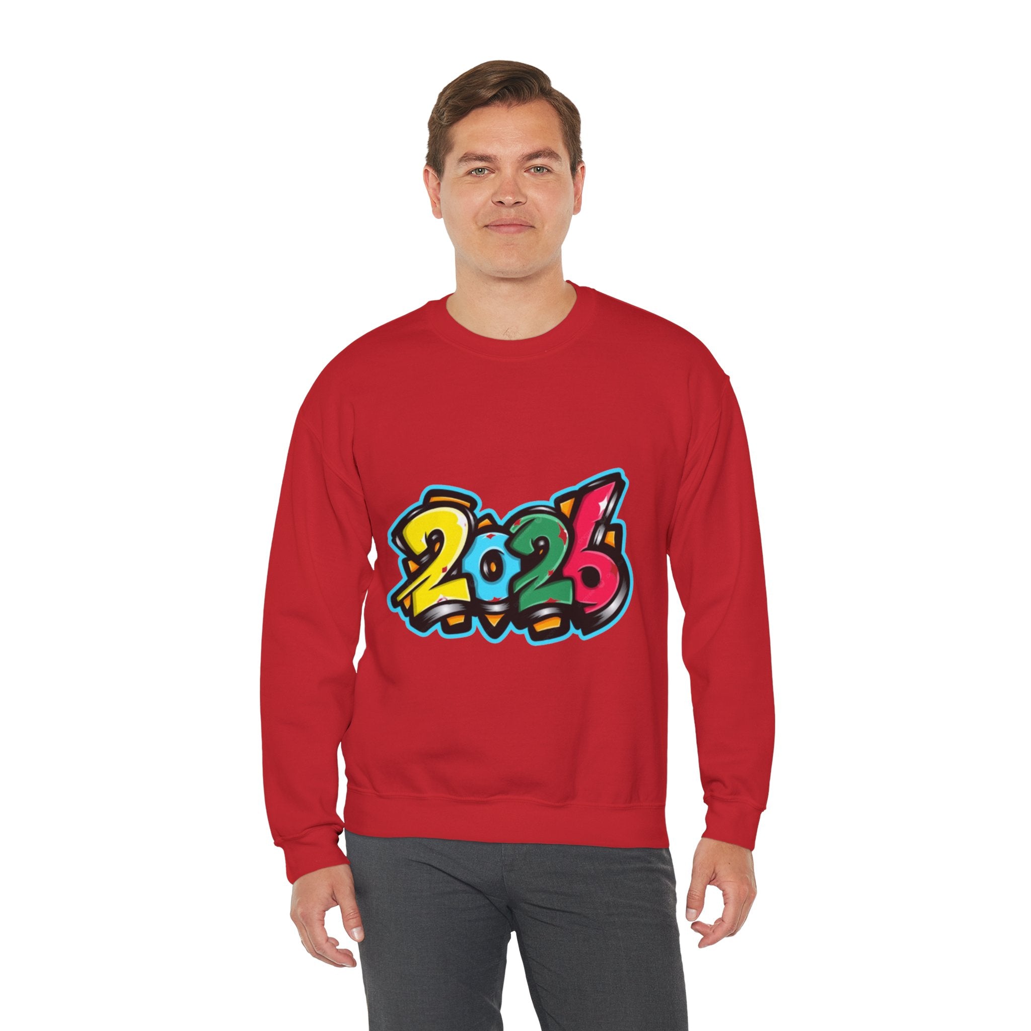 2026 Graffiti Style Unisex Heavy Blend™ Crewneck Sweatshirt