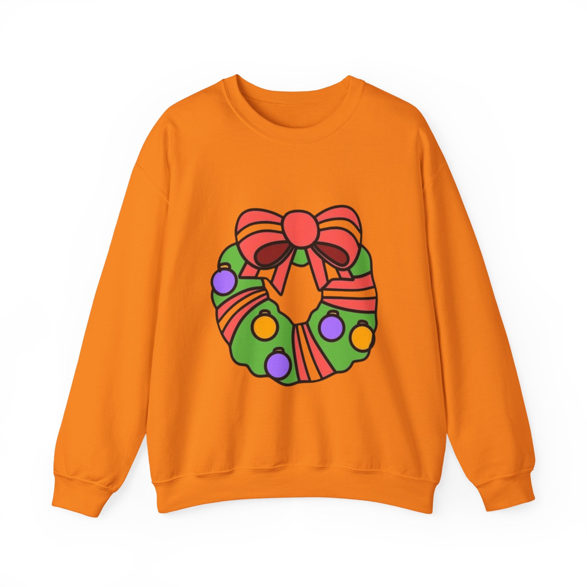 Holiday Wreath Unisex Heavy Blend™ Crewneck Sweatshirt