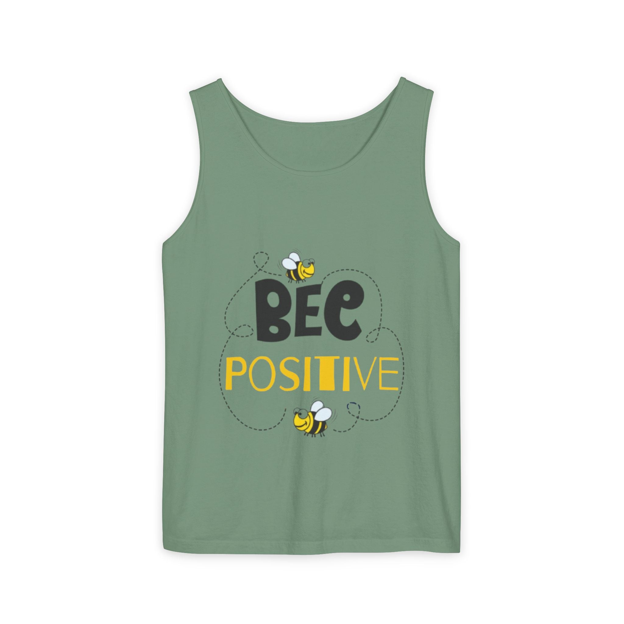 Bee Positive Unisex Garment-Dyed Tank Top