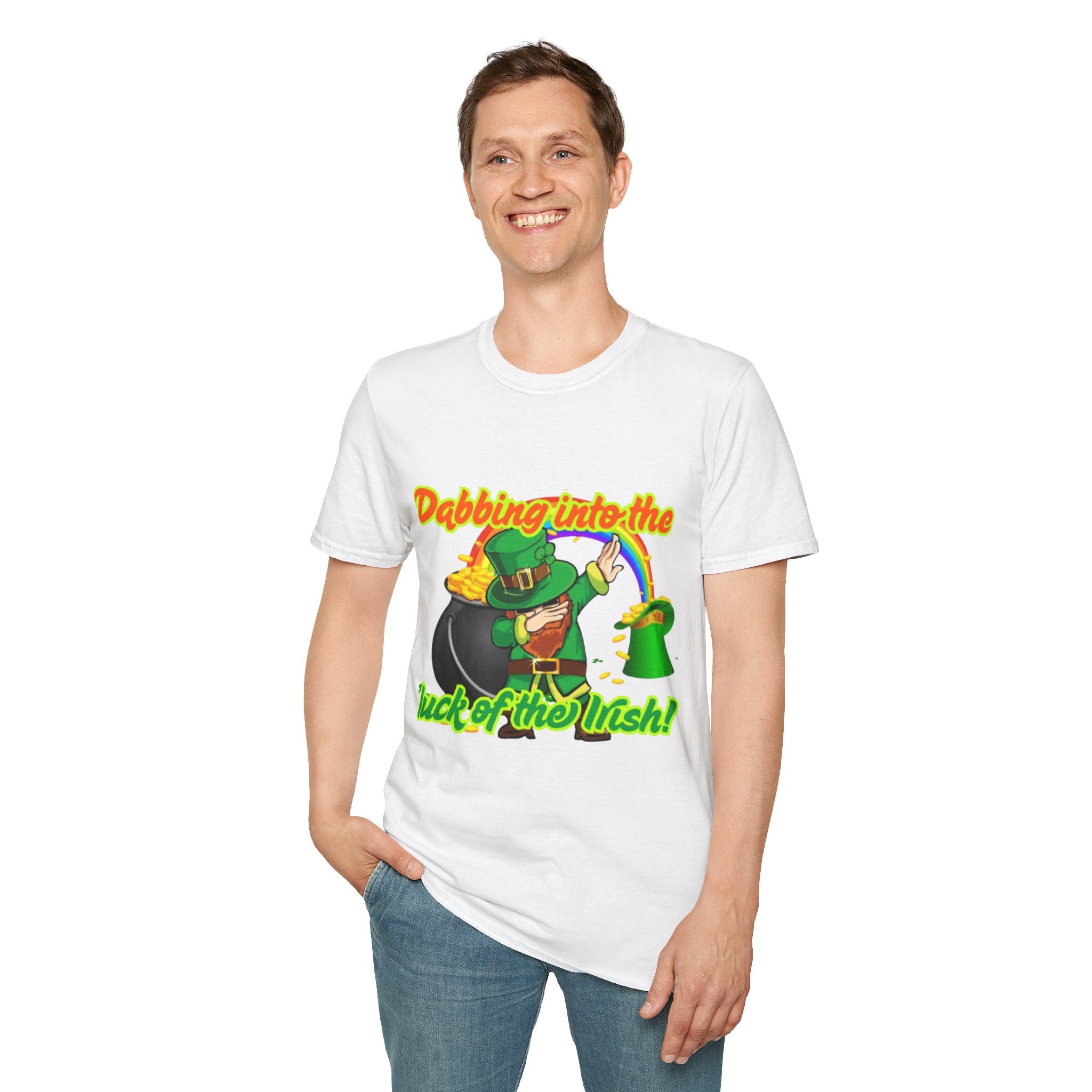 Dabbing Into The Luck Of The Irish! Unisex Unisex T-Shirt