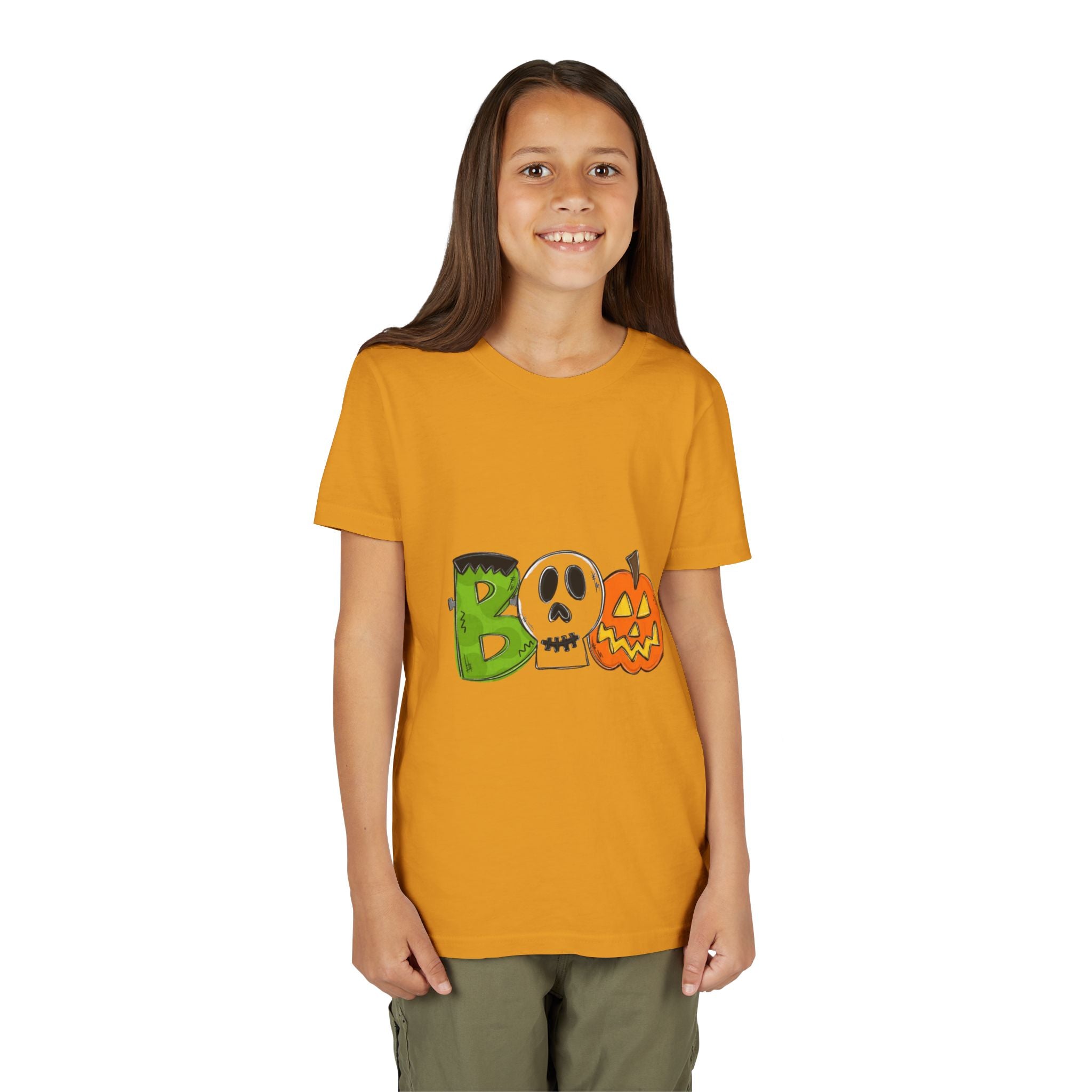 Halloween Boo Youth Short Sleeve T-Shirt