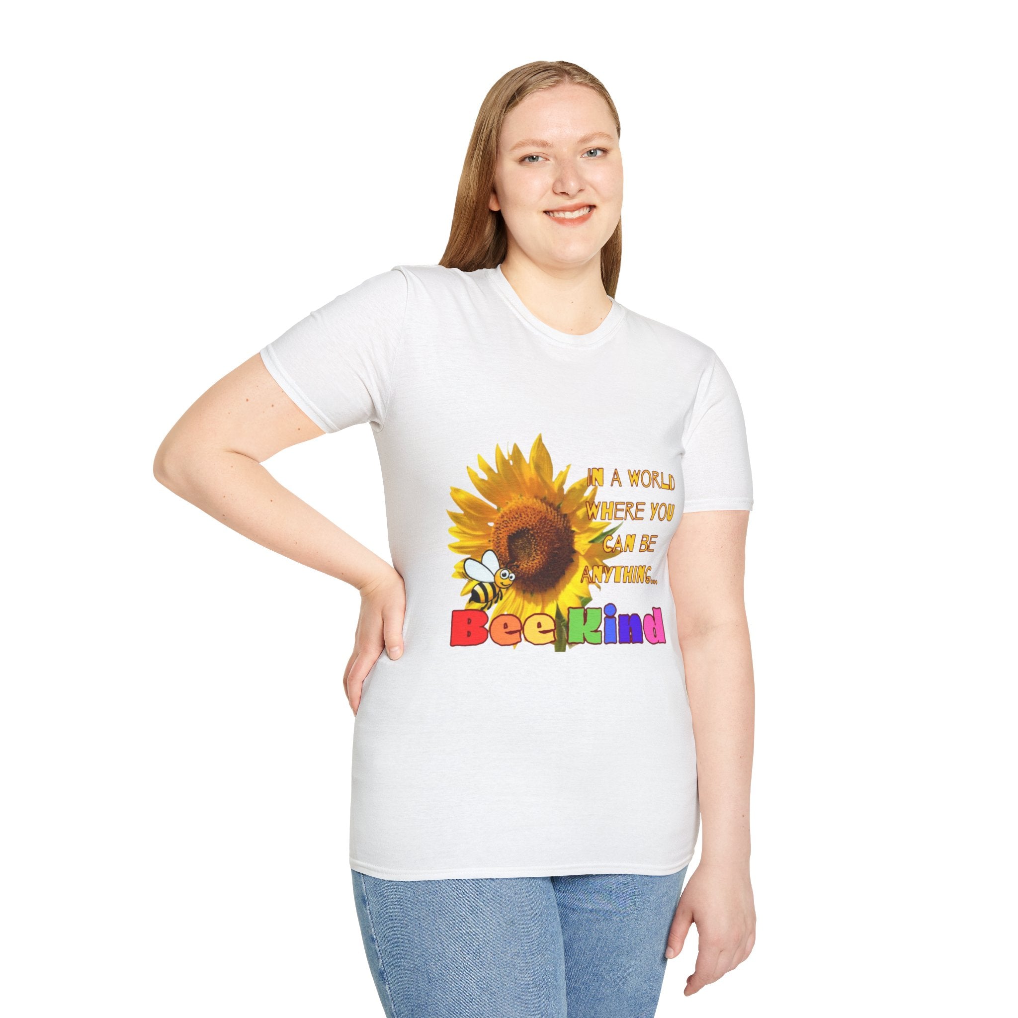 Bee Kind Sunflower Unisex Softstyle T-Shirt