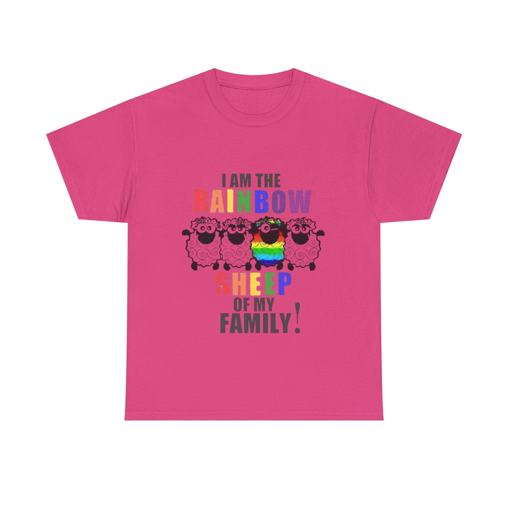 I Am The Rainbow Sheep Of My Family Unisex Heavy Cotton T-Shirt