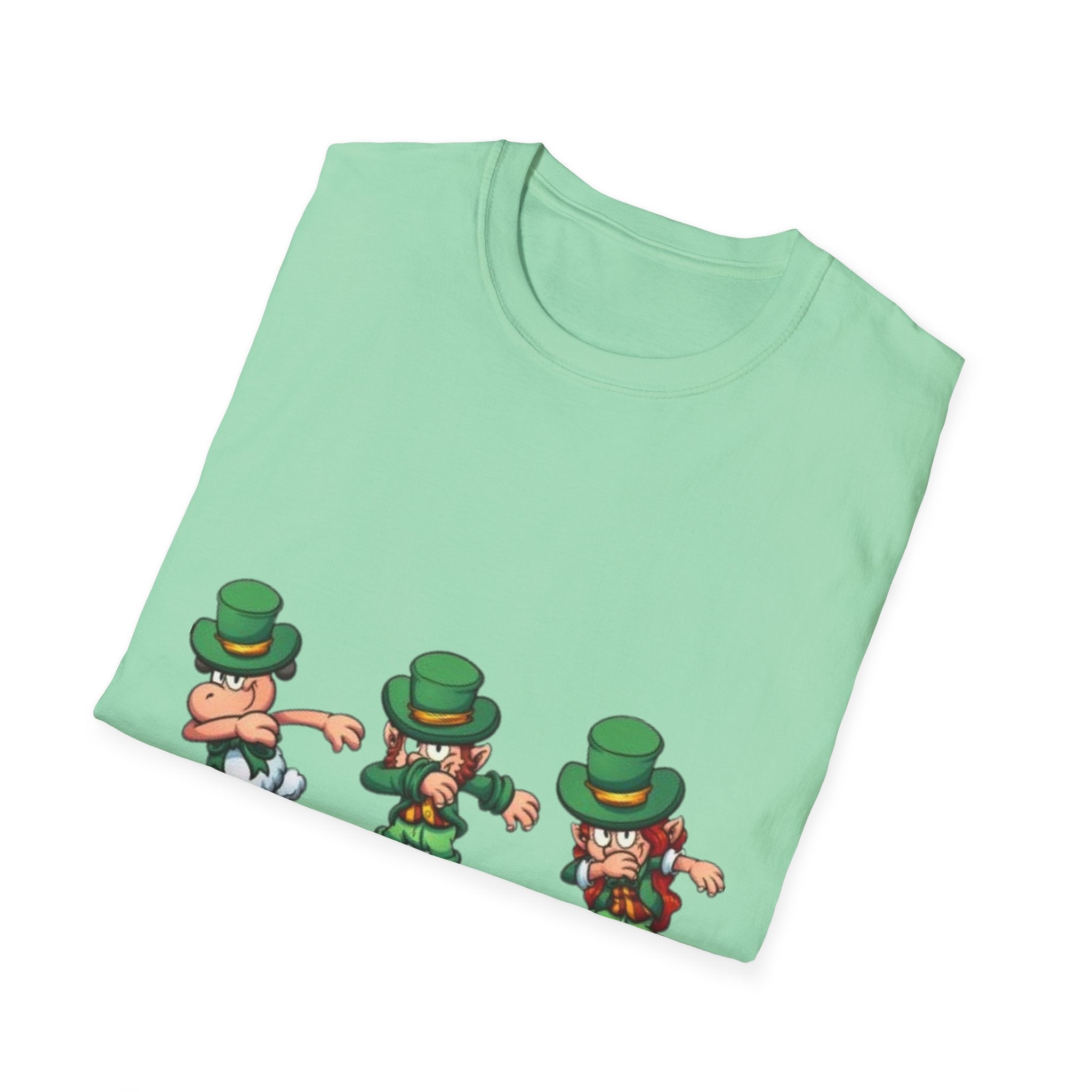 Dabbing Leprechaun Unisex Softstyle T-Shirt