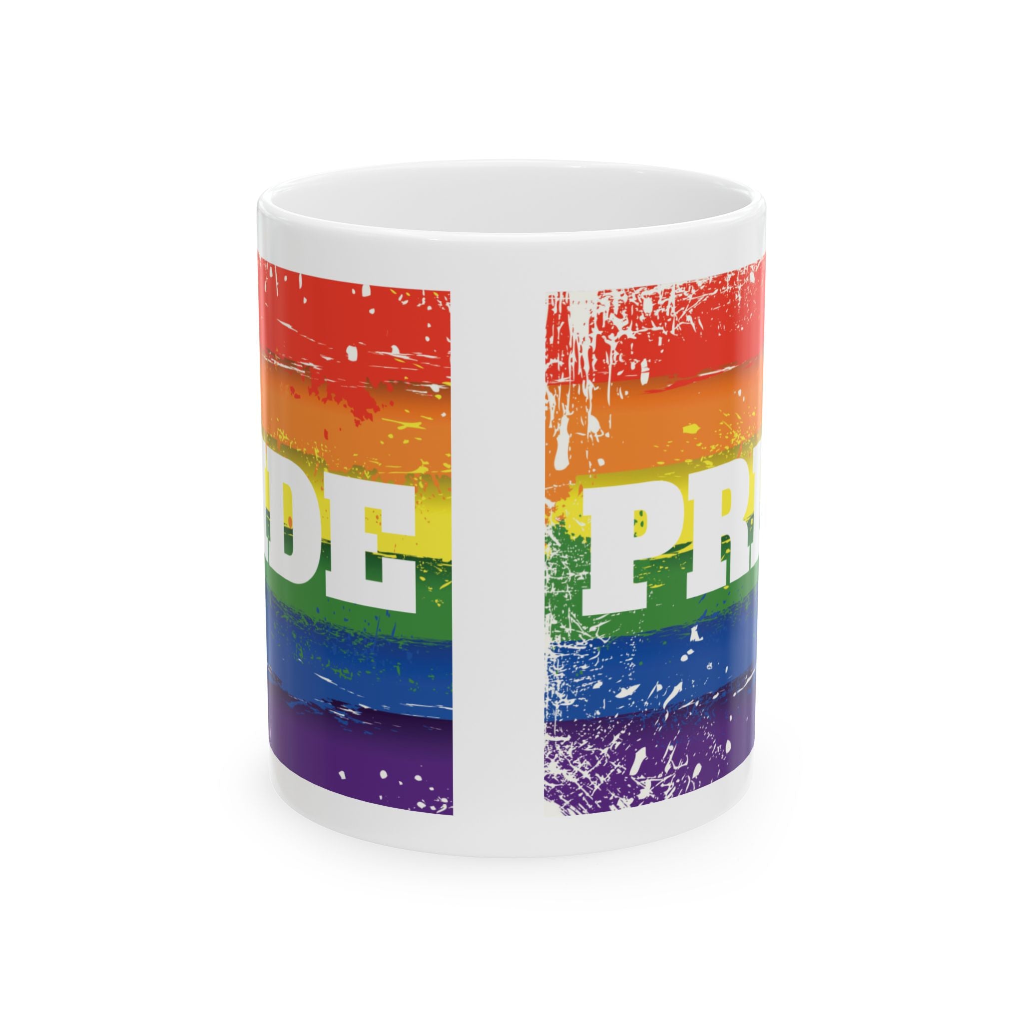 Pride Rainbow Ceramic 11/15 oz Mug