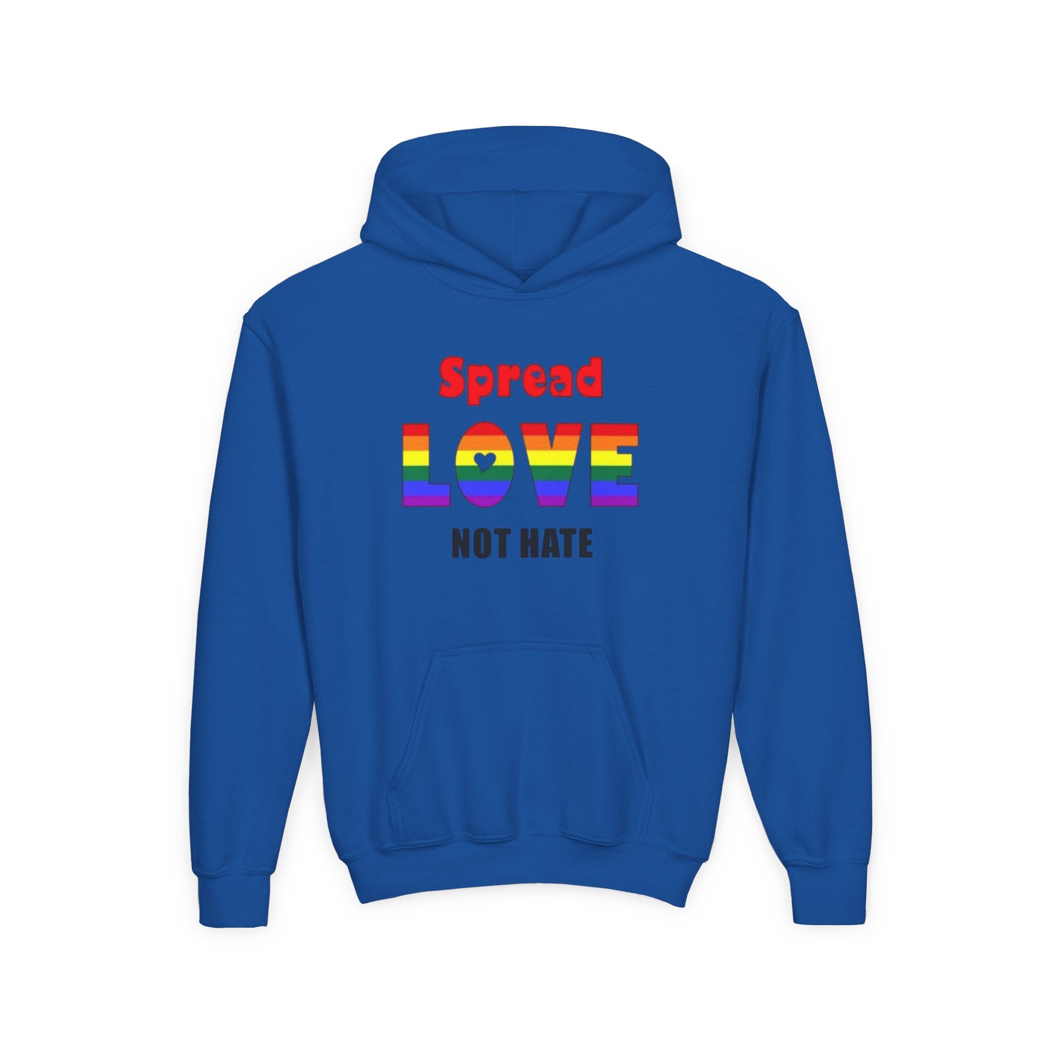 Spread Love Not Hate Youth Hooded Sweatshirt