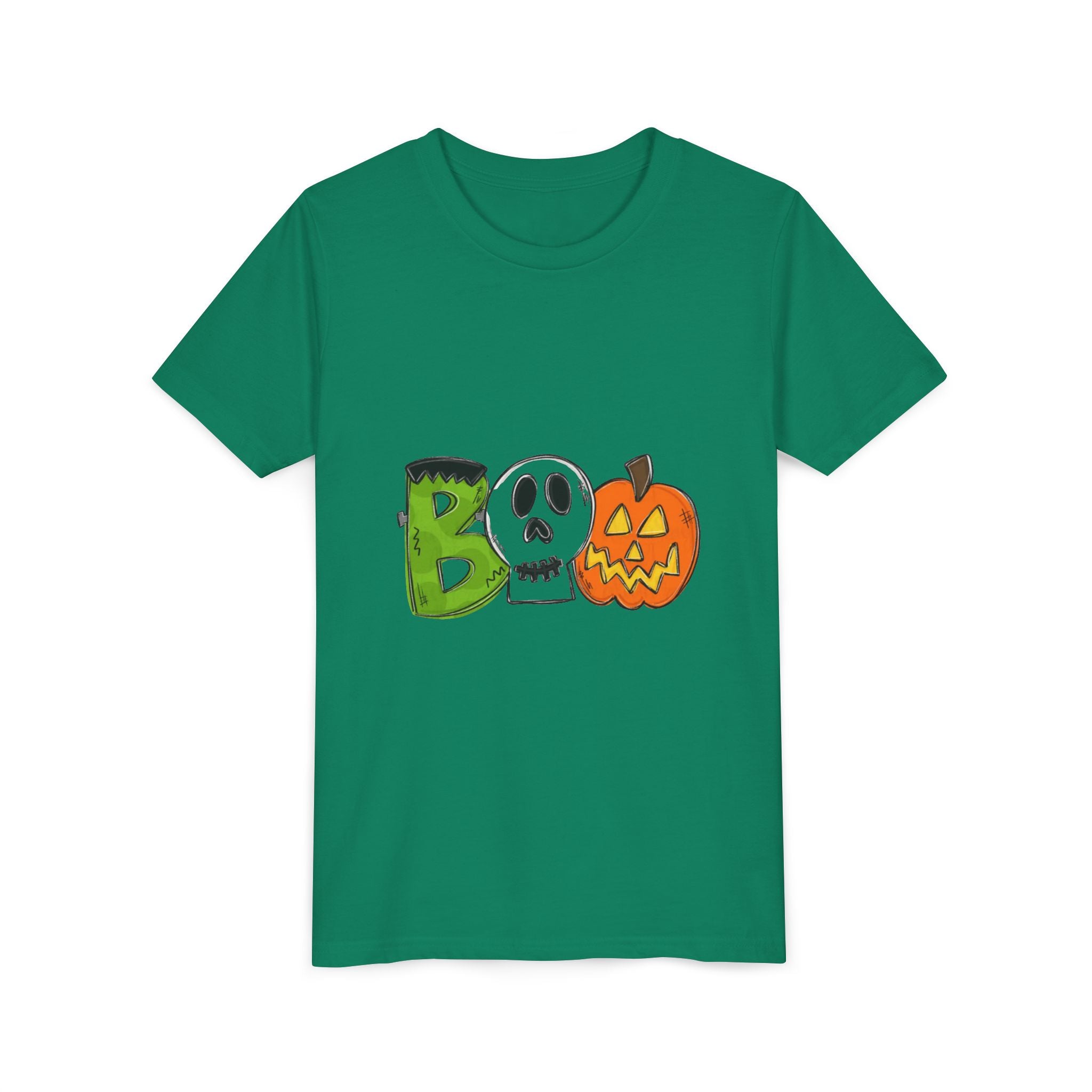 Halloween Boo Youth Short Sleeve T-Shirt